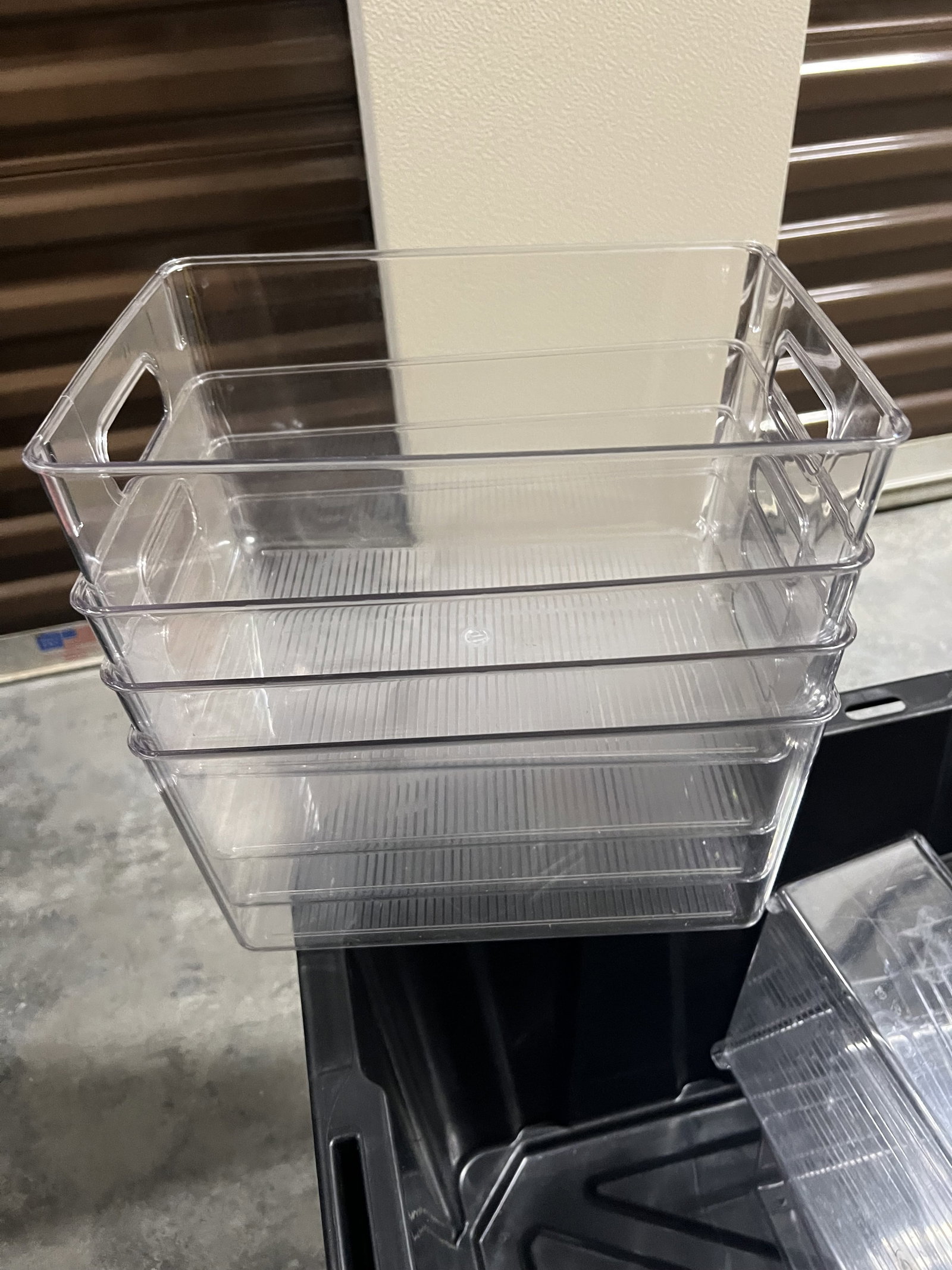 (2) Huge Bins full of Clear Plastic Organizers - 10