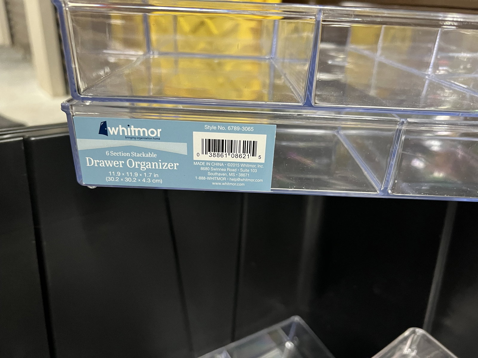 (2) Huge Bins full of Clear Plastic Organizers - 3