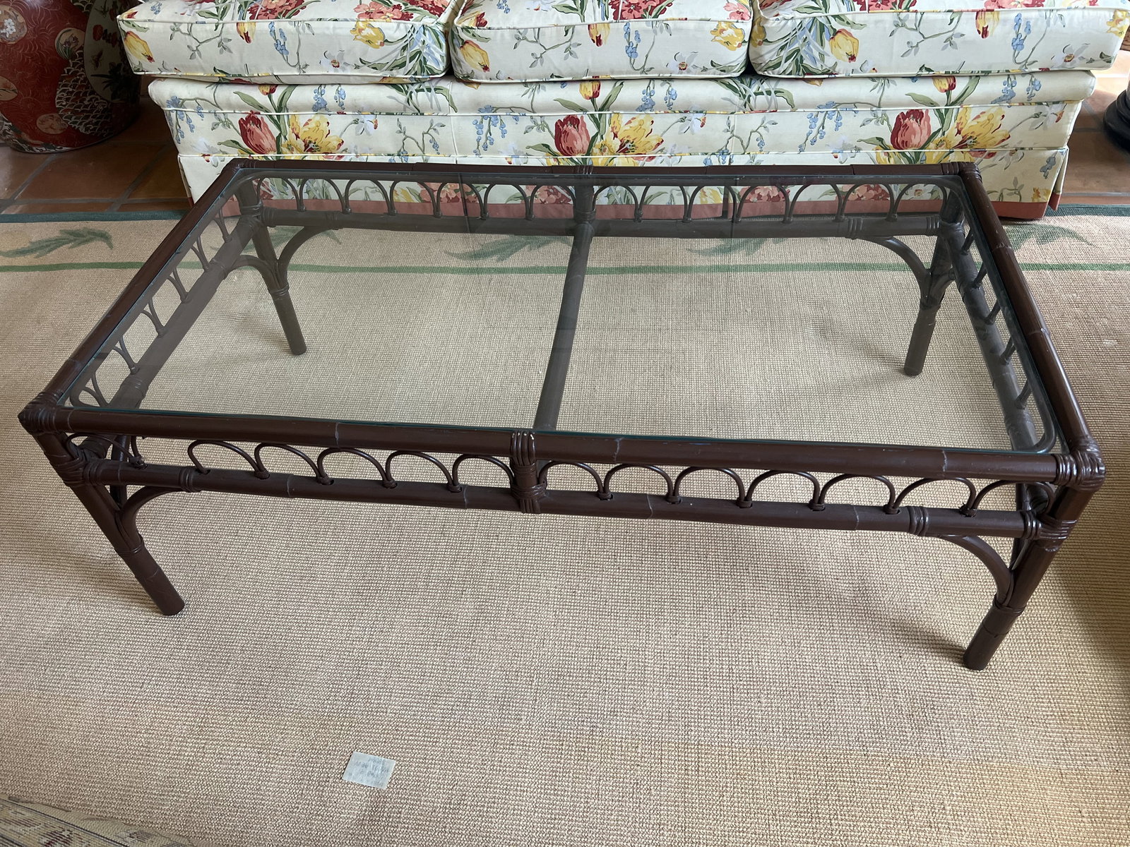 Bamboo Rattan Coffee Table - 7