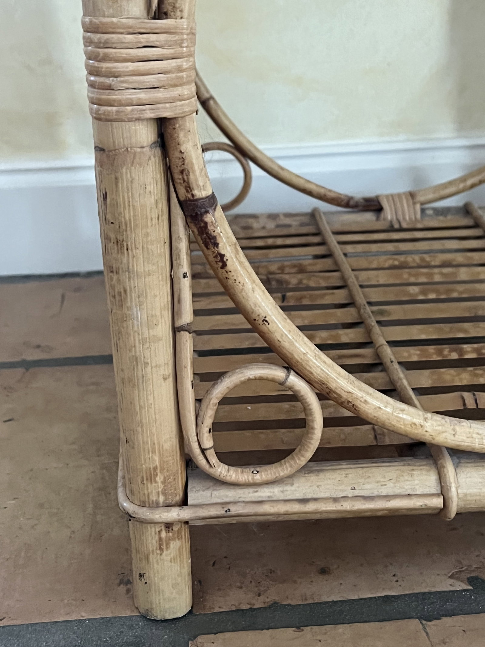 Bamboo Rattan Nightstand - 8