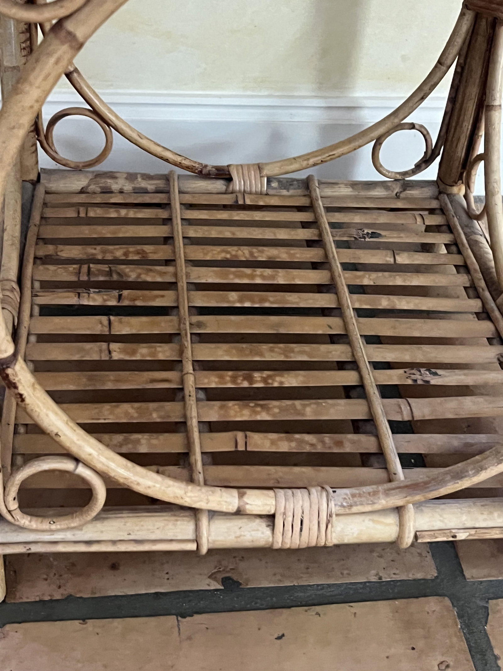 Bamboo Rattan Nightstand - 9