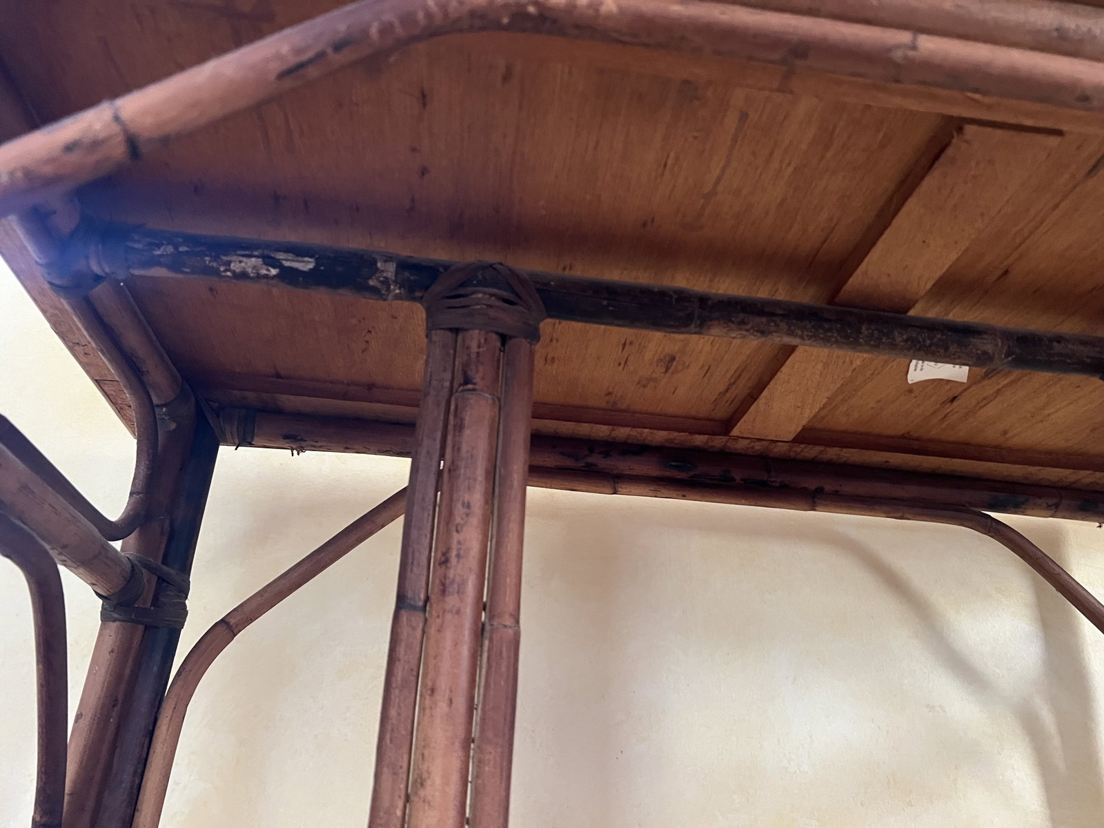 Vintage Bamboo Desk - 10