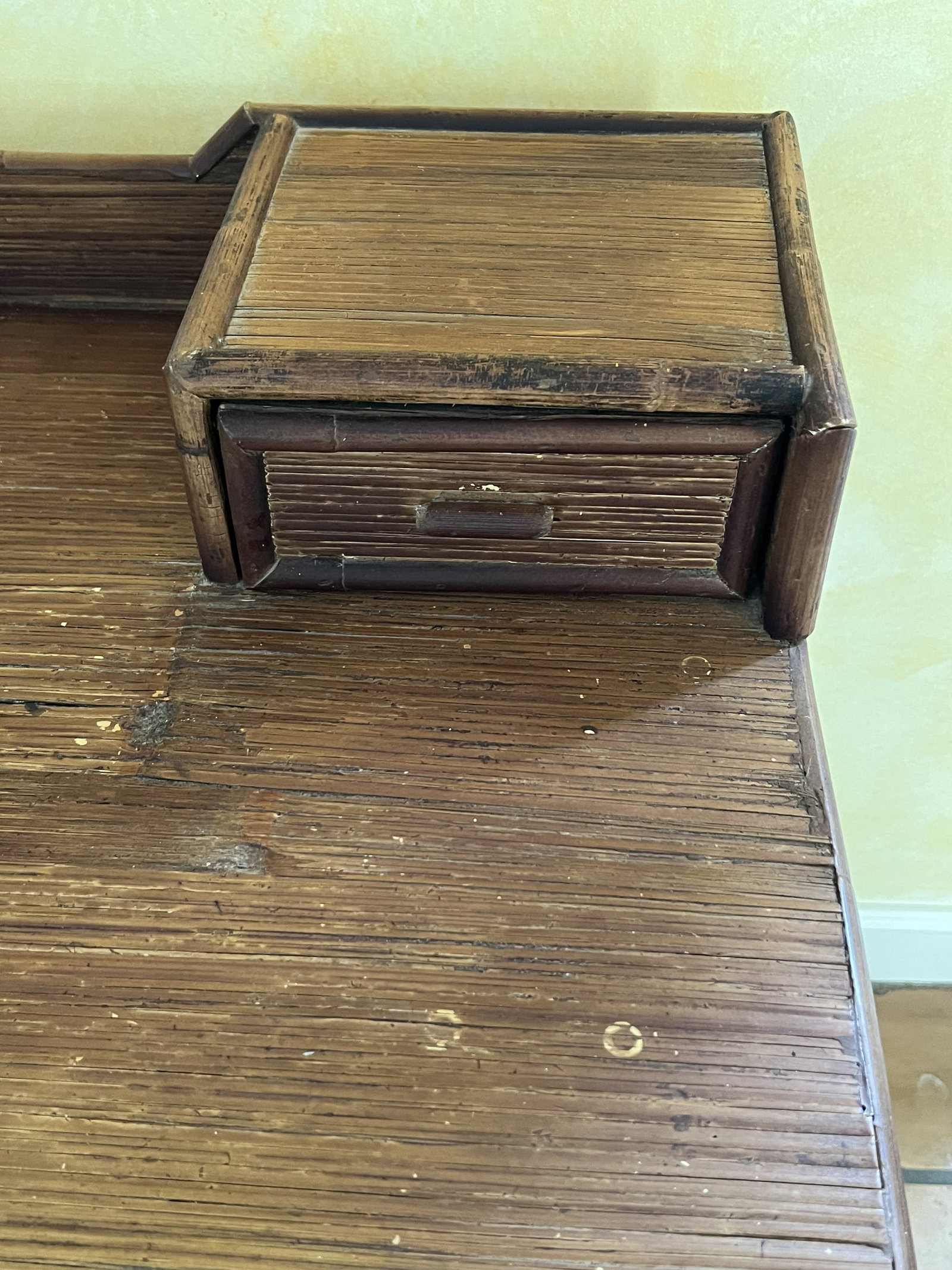 Vintage Bamboo Desk - 2