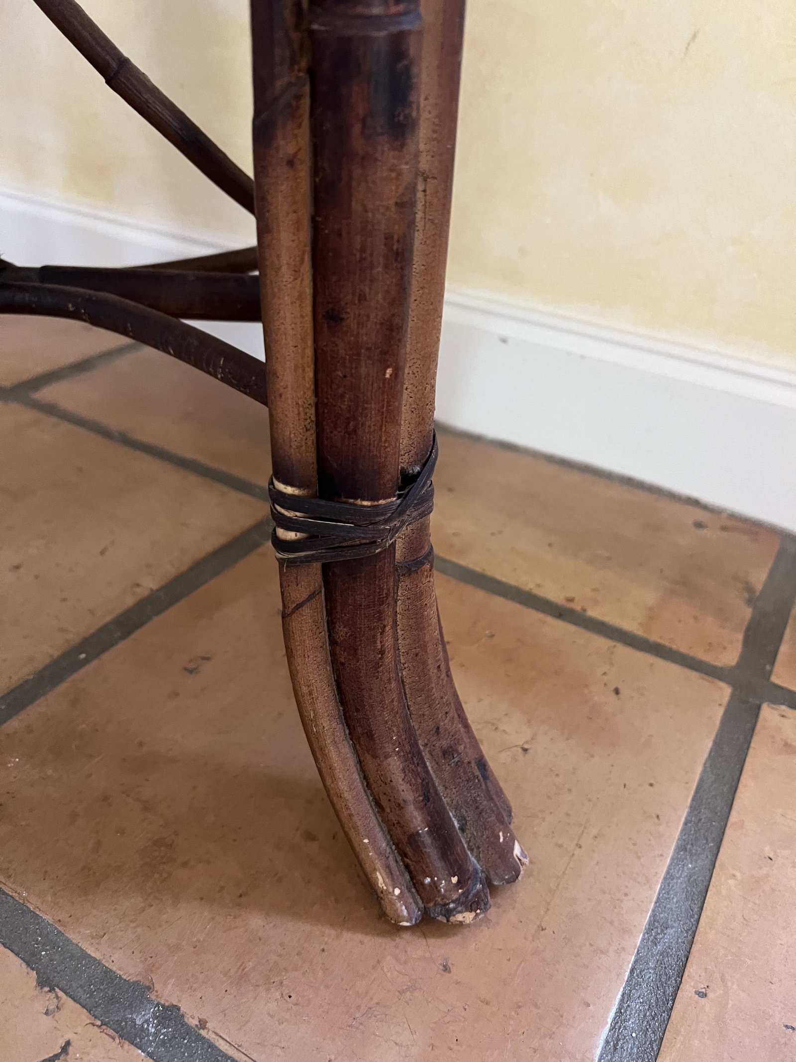 Vintage Bamboo Desk - 6
