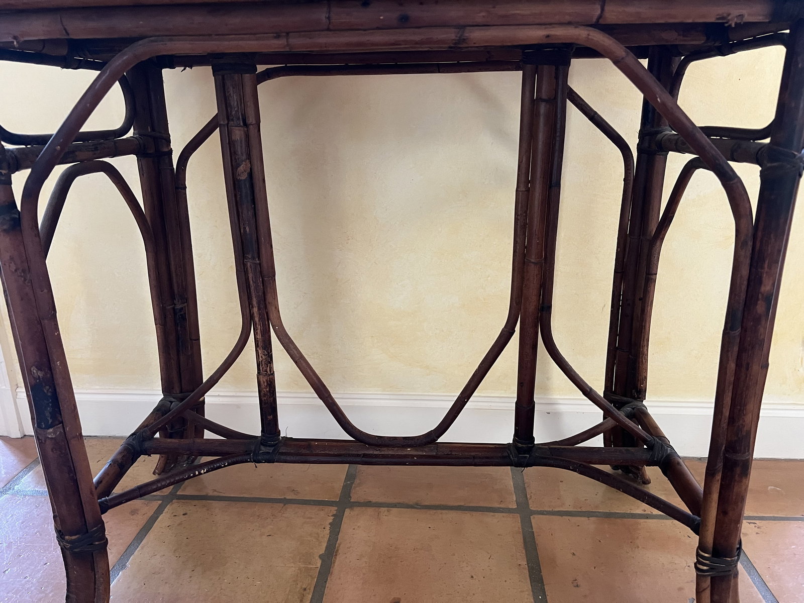 Vintage Bamboo Desk - 7