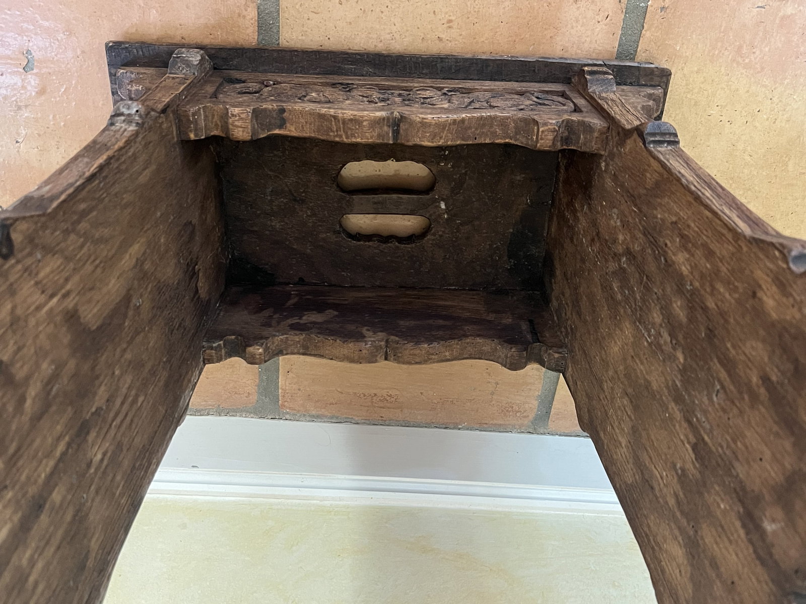 Antique Chinese Style Carved Wood Stool - 8