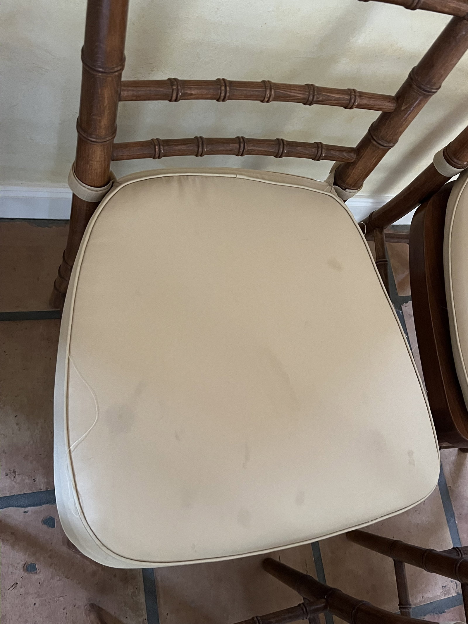 (6) Faux Bamboo Dining Chairs - 6