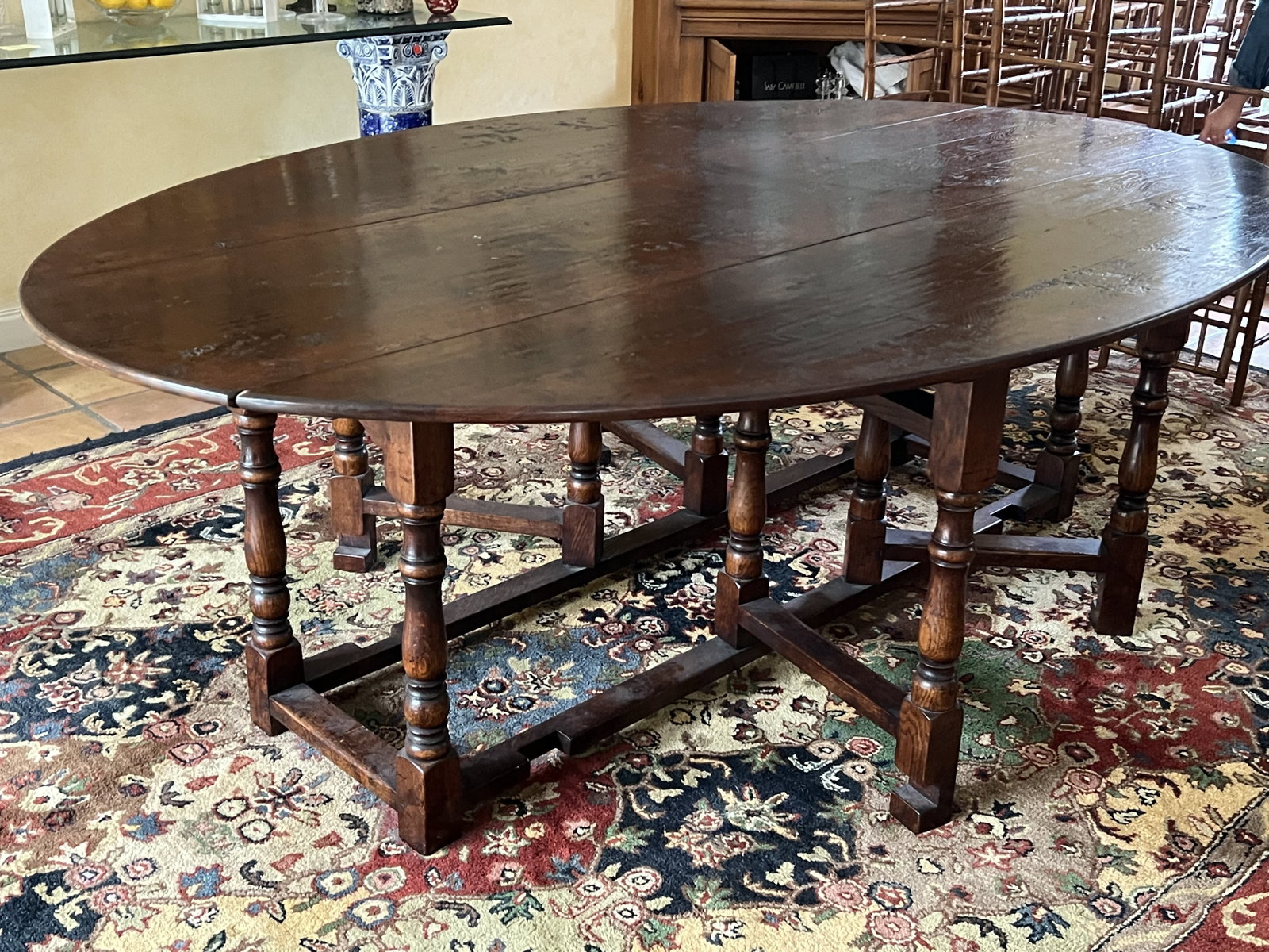 Long Gate Leg Drop Leaf Table (1 of 10)