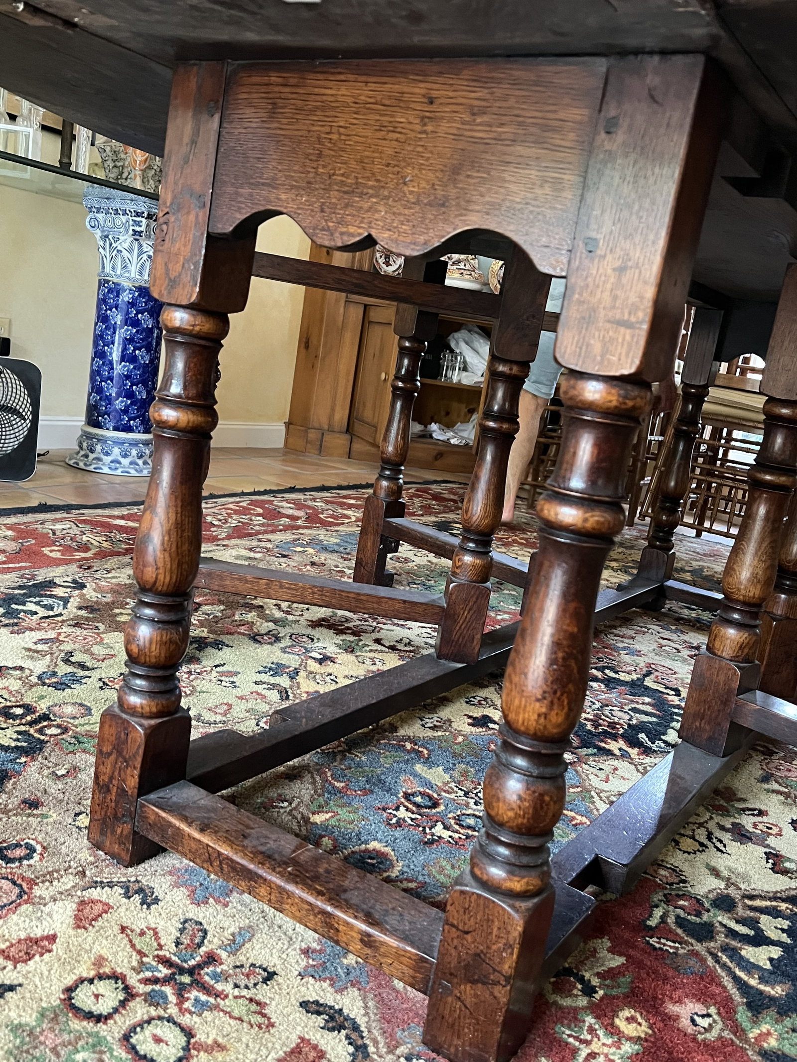 Long Gate Leg Drop Leaf Table - 3