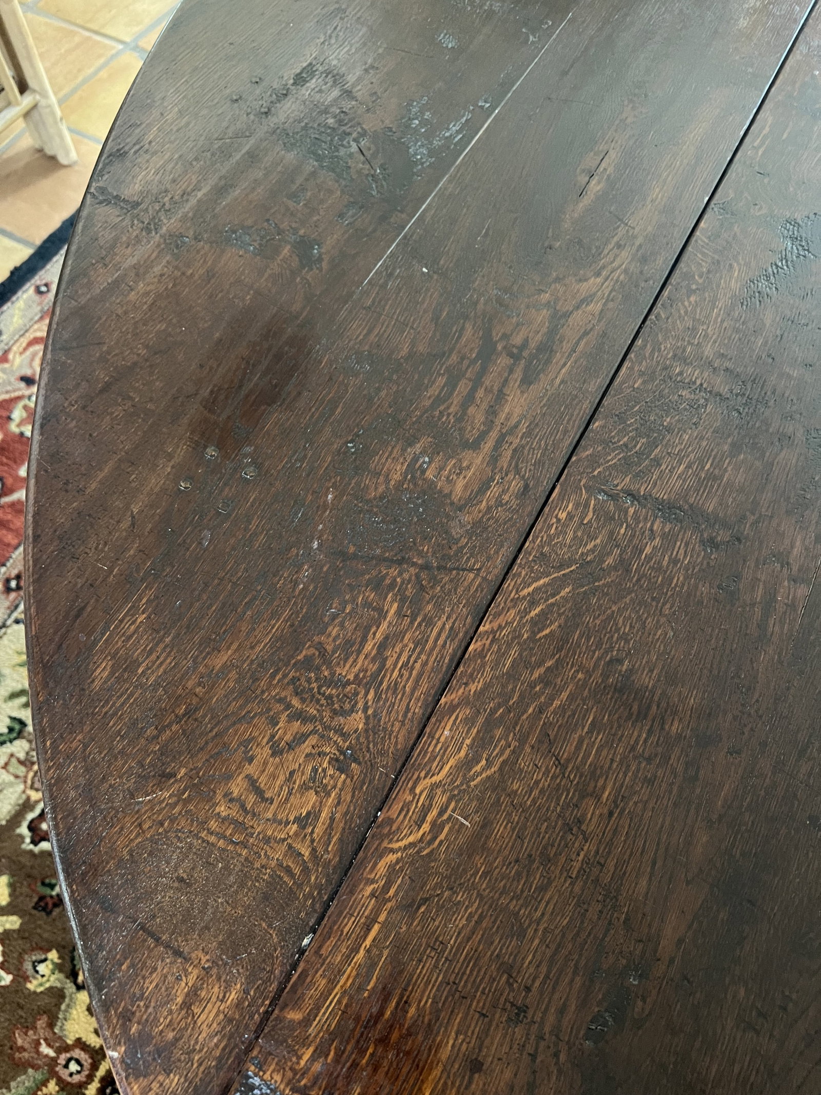 Long Gate Leg Drop Leaf Table - 6