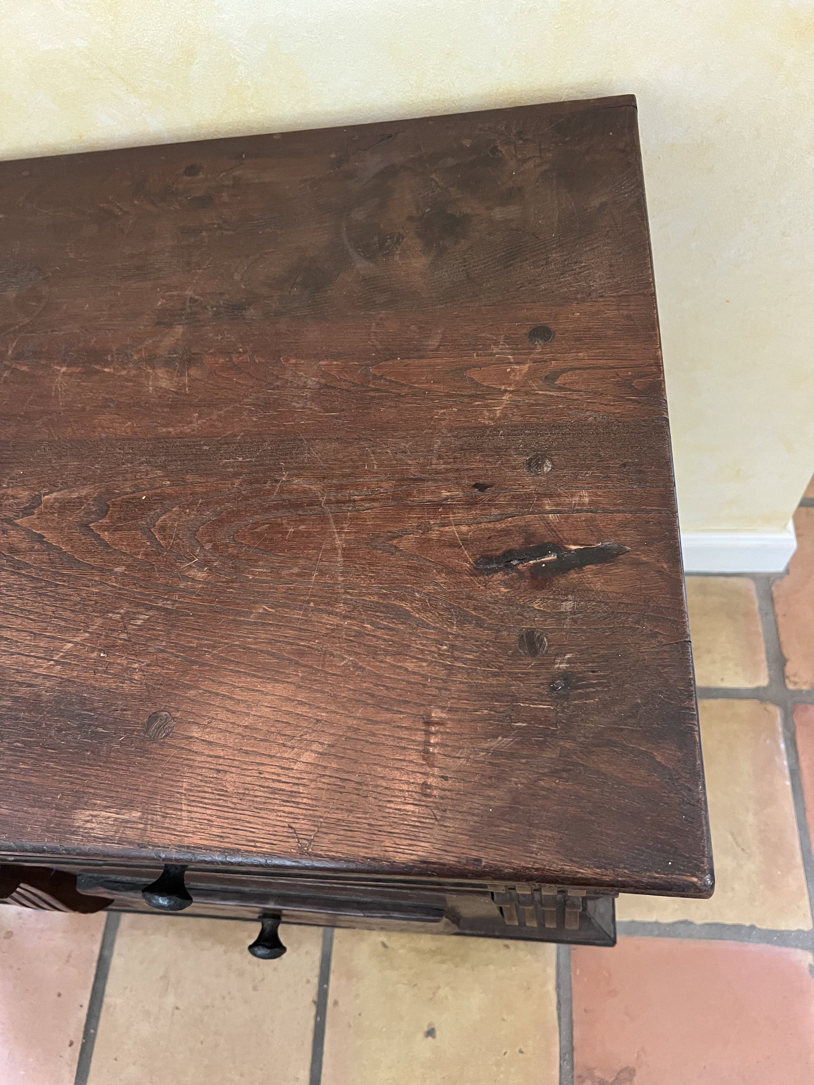 Antique Spanish style Console Table - 9