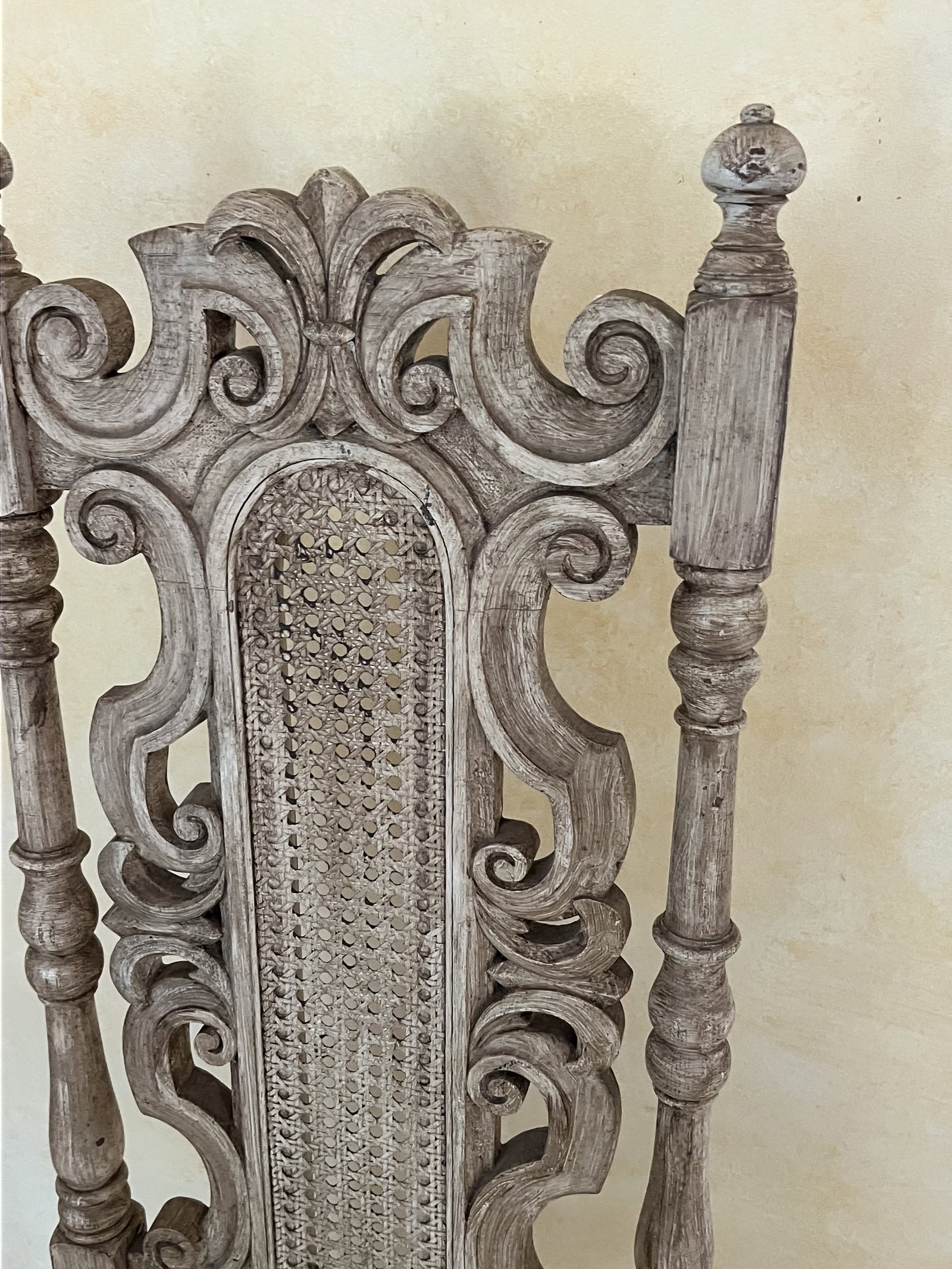 Vintage Italian Style Carved Chair - 2