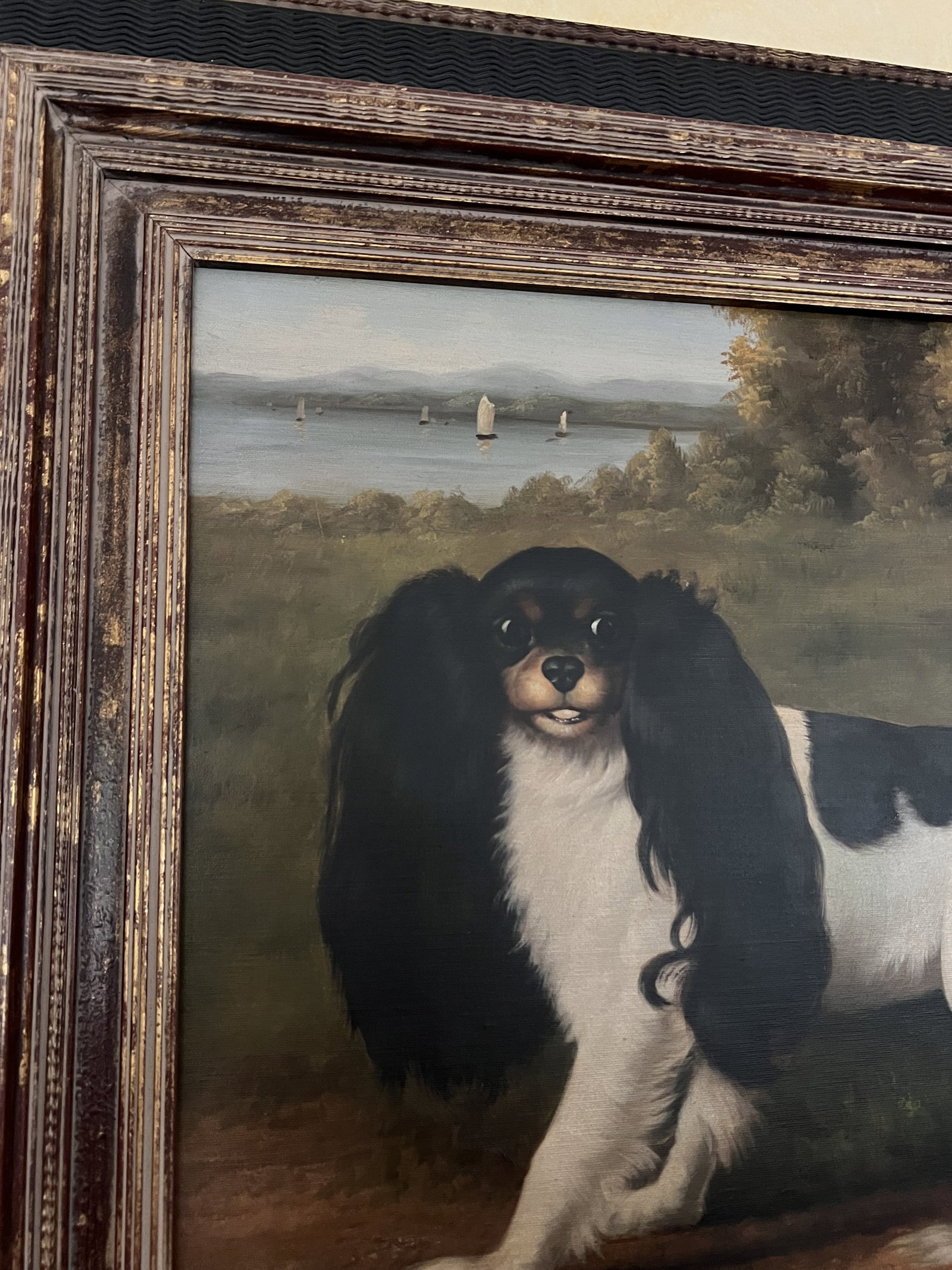 K. Rogers King Charles Spaniel Dog Painting - 7