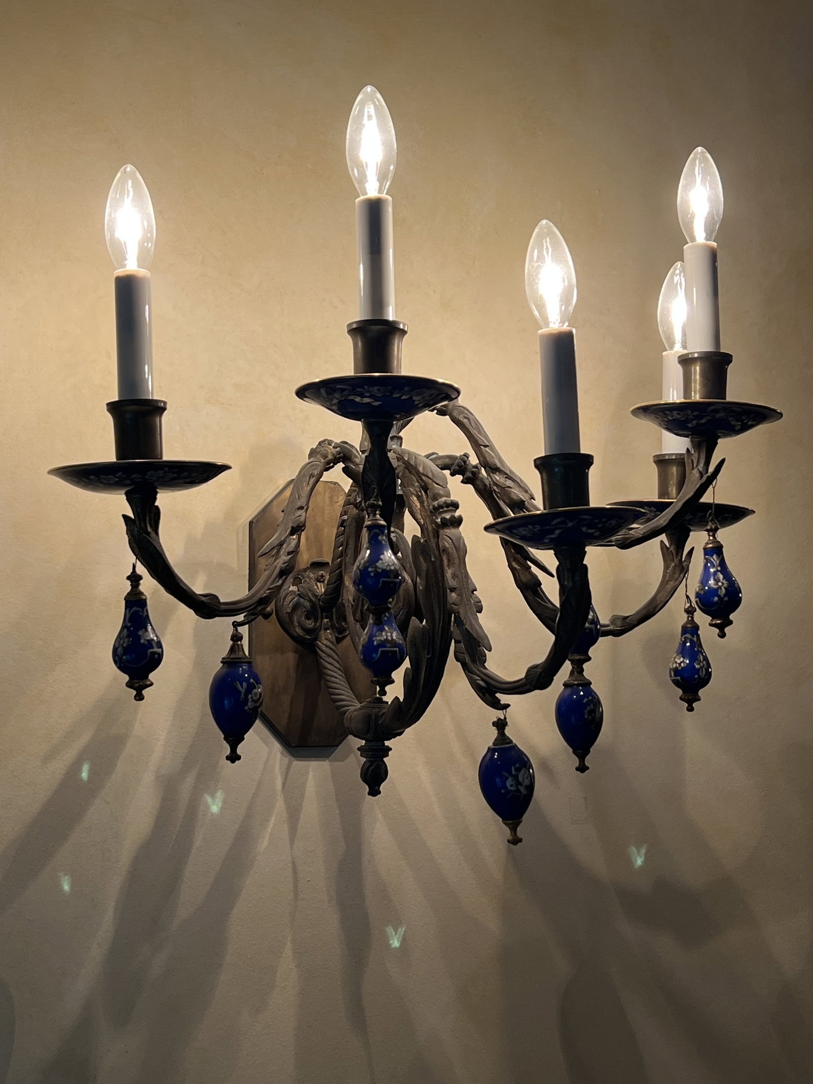 Antique French Bronze Wall Sconces - 16