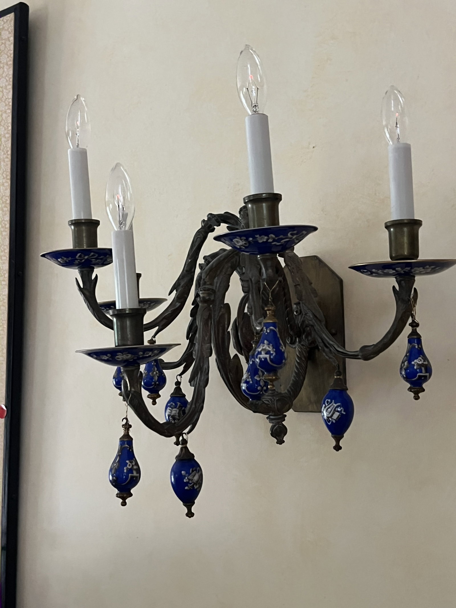 Antique French Bronze Wall Sconces (1 of 19)