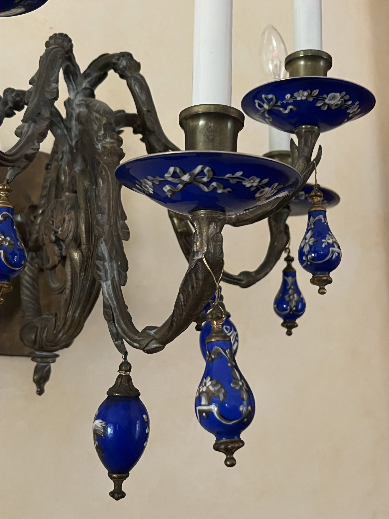 Antique French Bronze Wall Sconces - 2