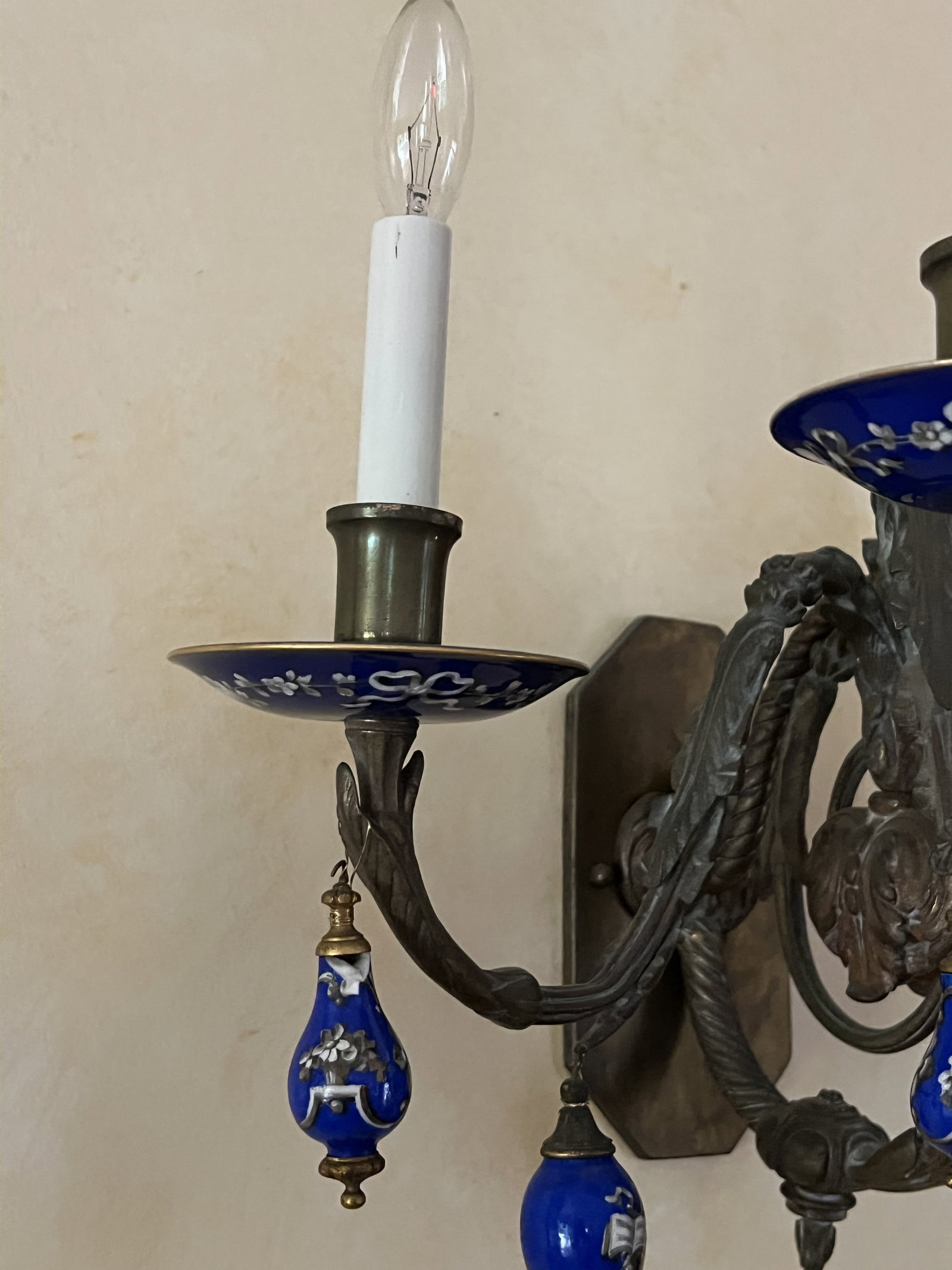 Antique French Bronze Wall Sconces - 3