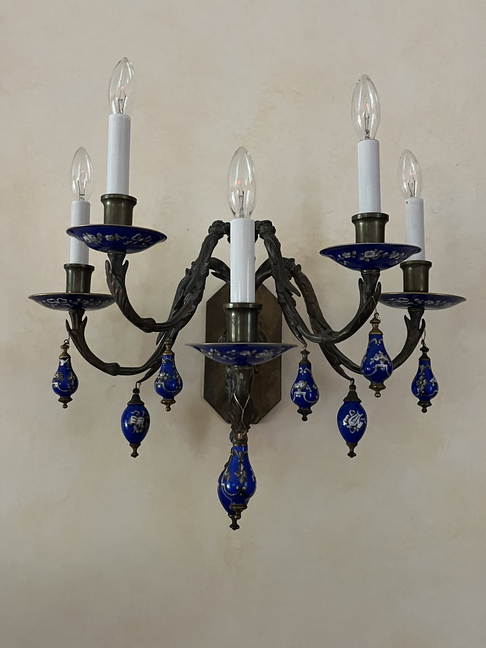 Antique French Bronze Wall Sconces - 4