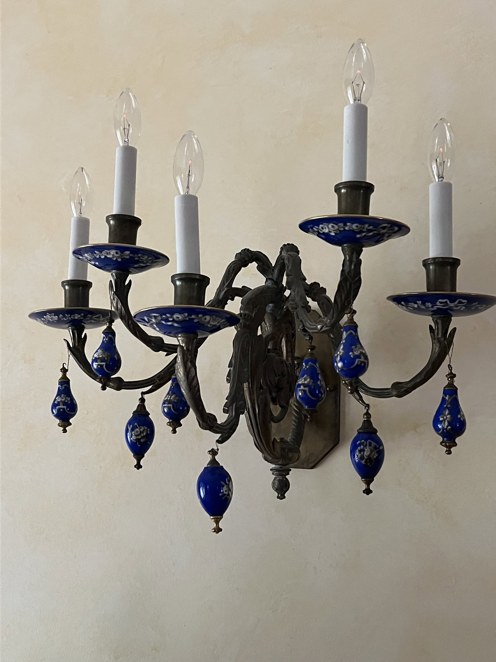 Antique French Bronze Wall Sconces - 7