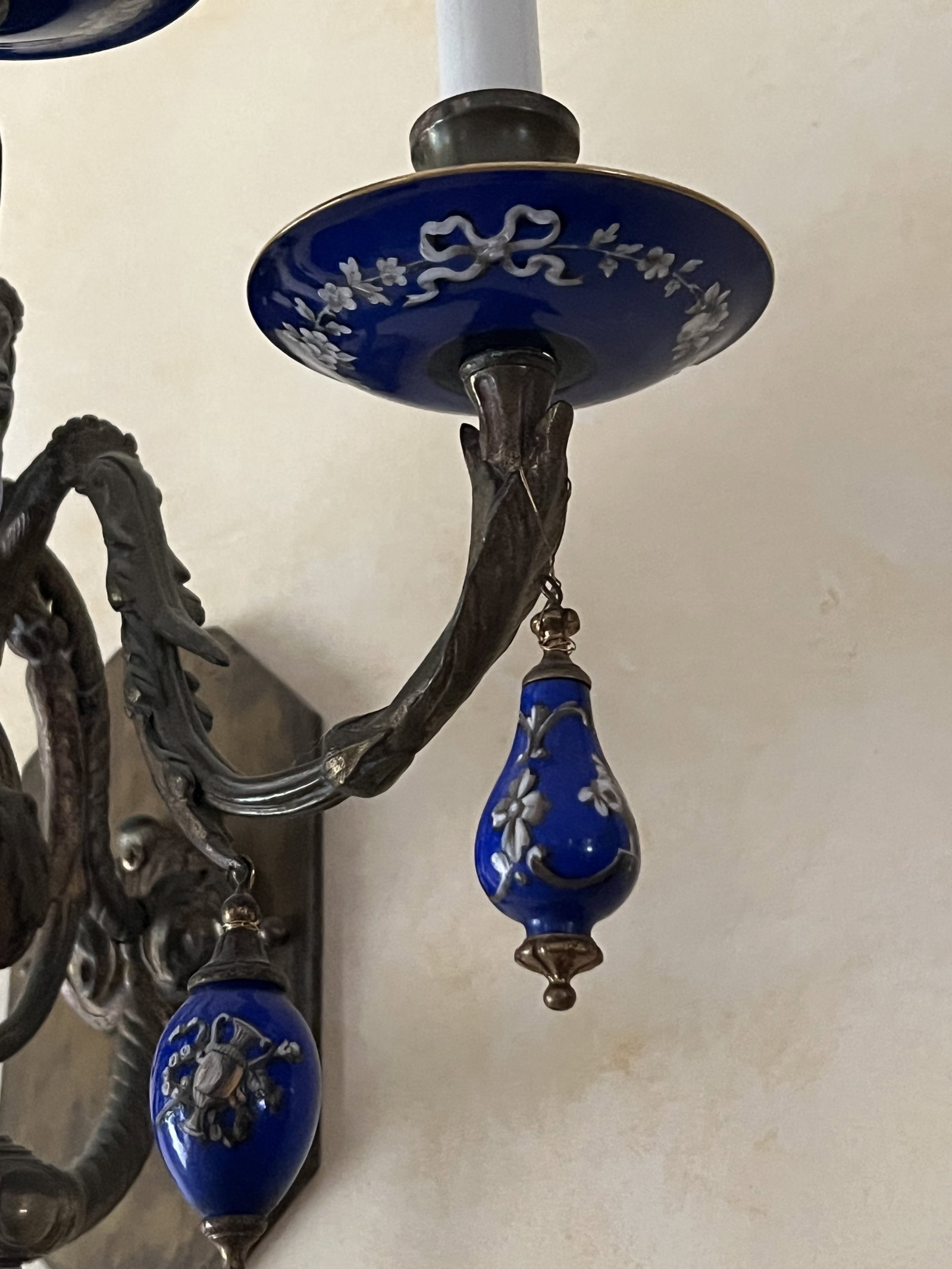 Antique French Bronze Wall Sconces - 9