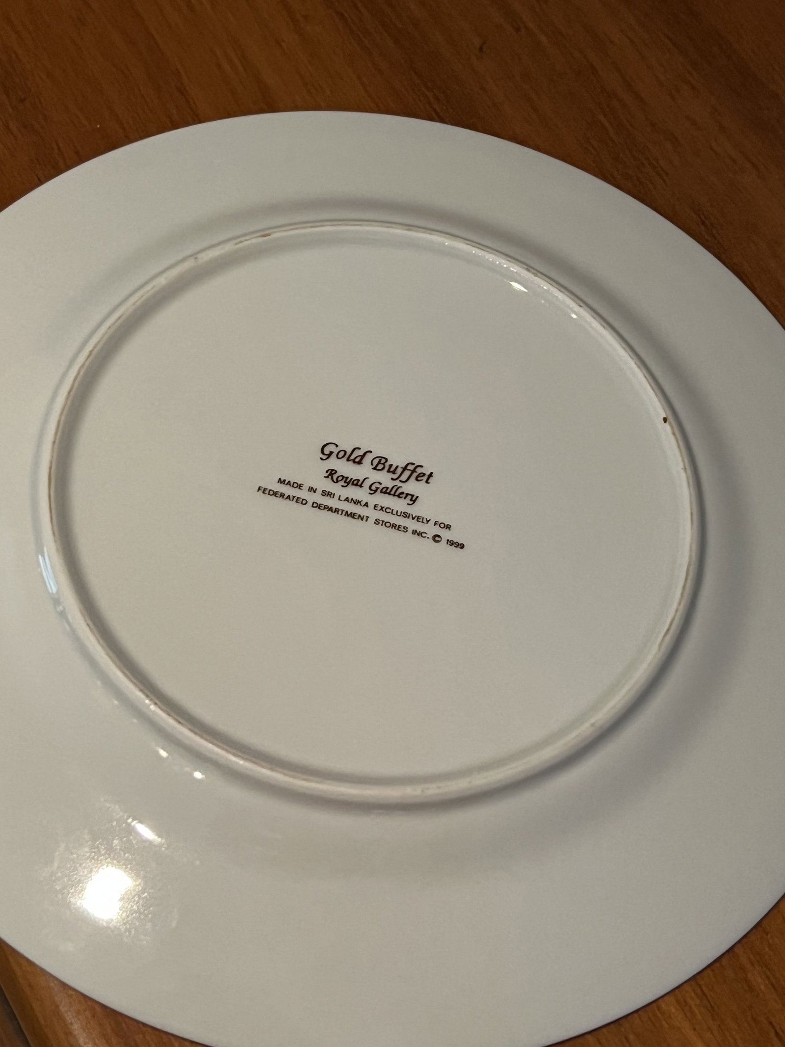 (16) Gold Buffet Royal Gallery Plates - 7