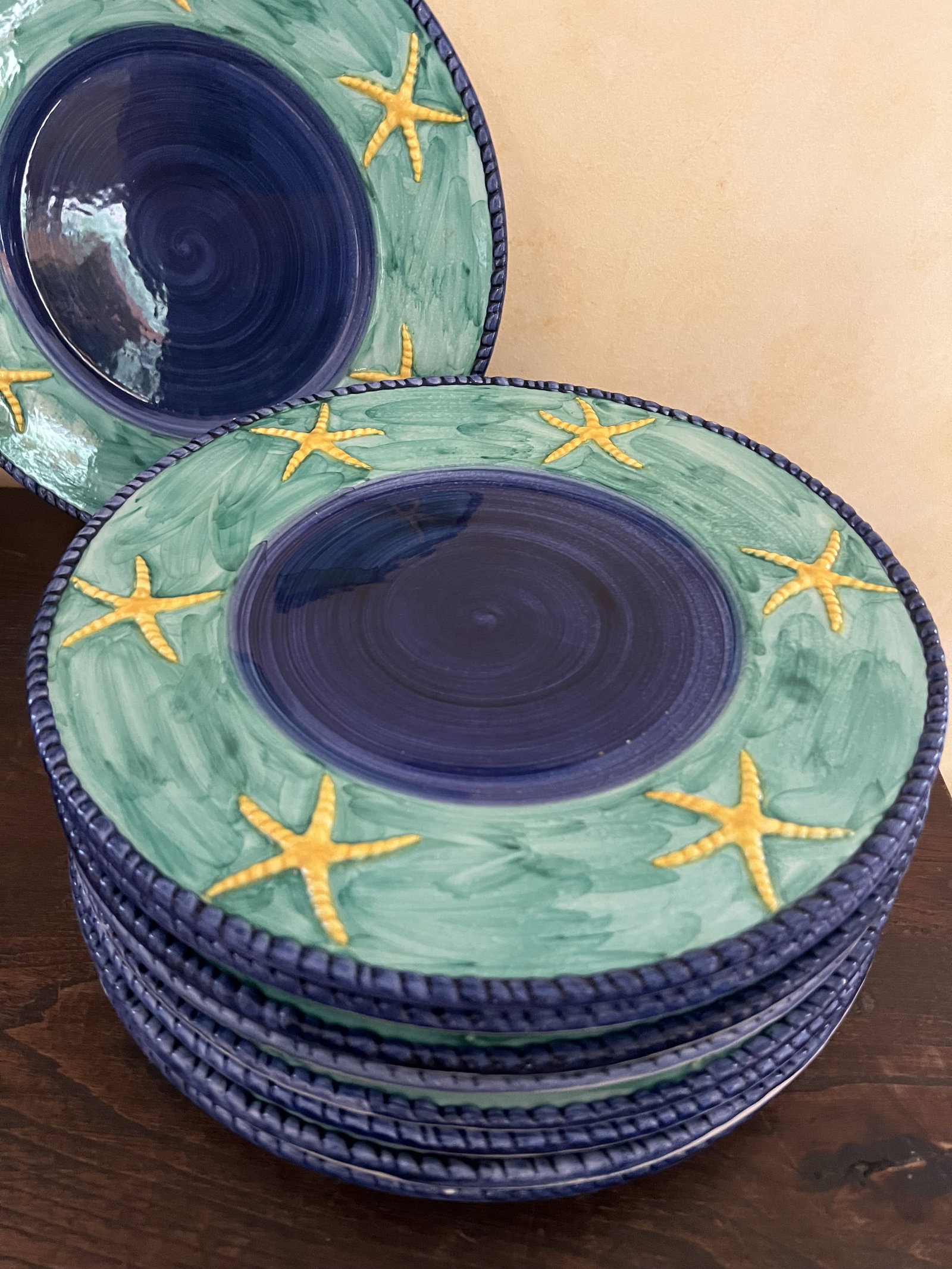 (20) Made in Italy Starfish Coastal Plates - 4