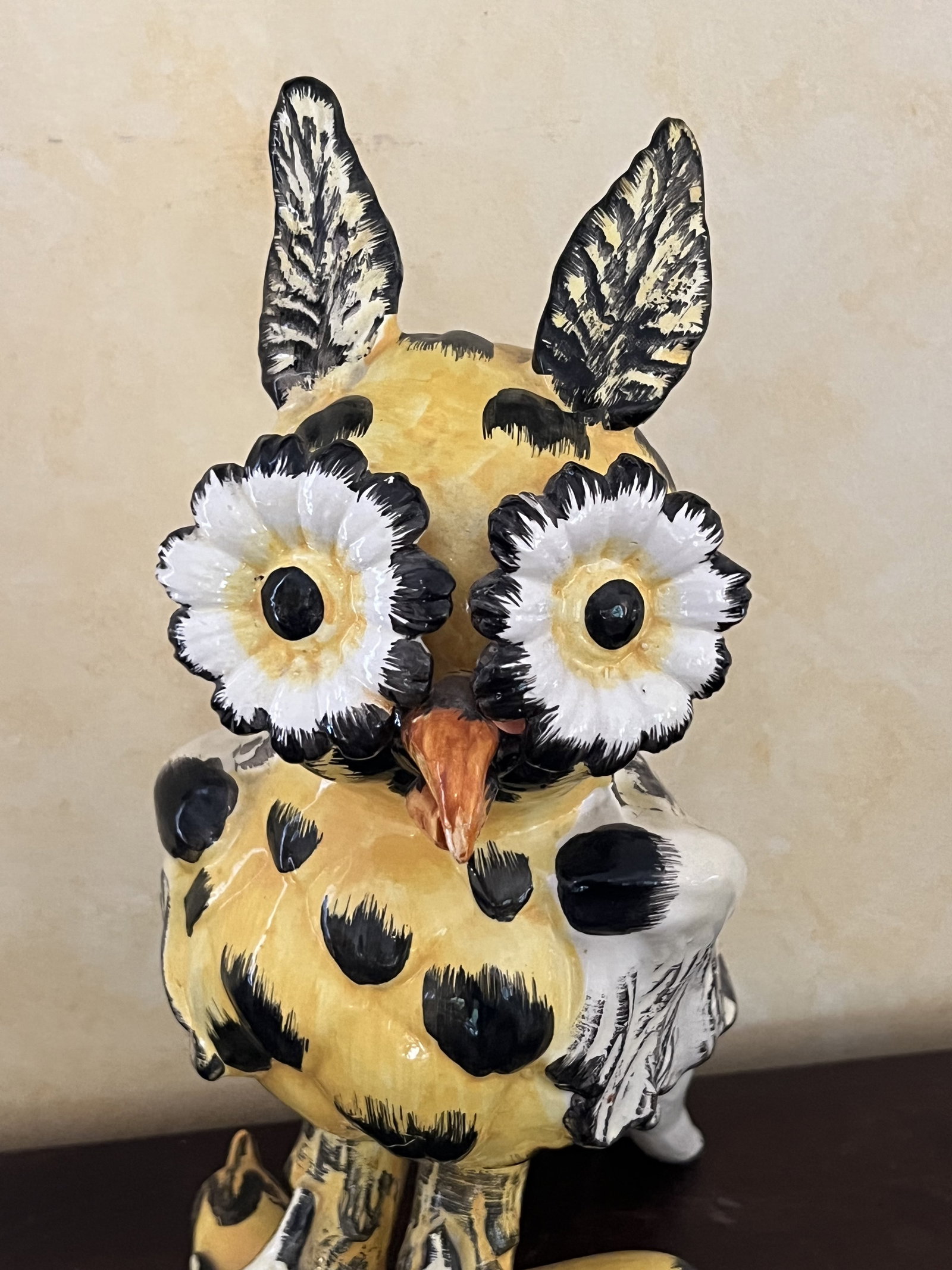 Vintage Italian Pottery Owl - 2
