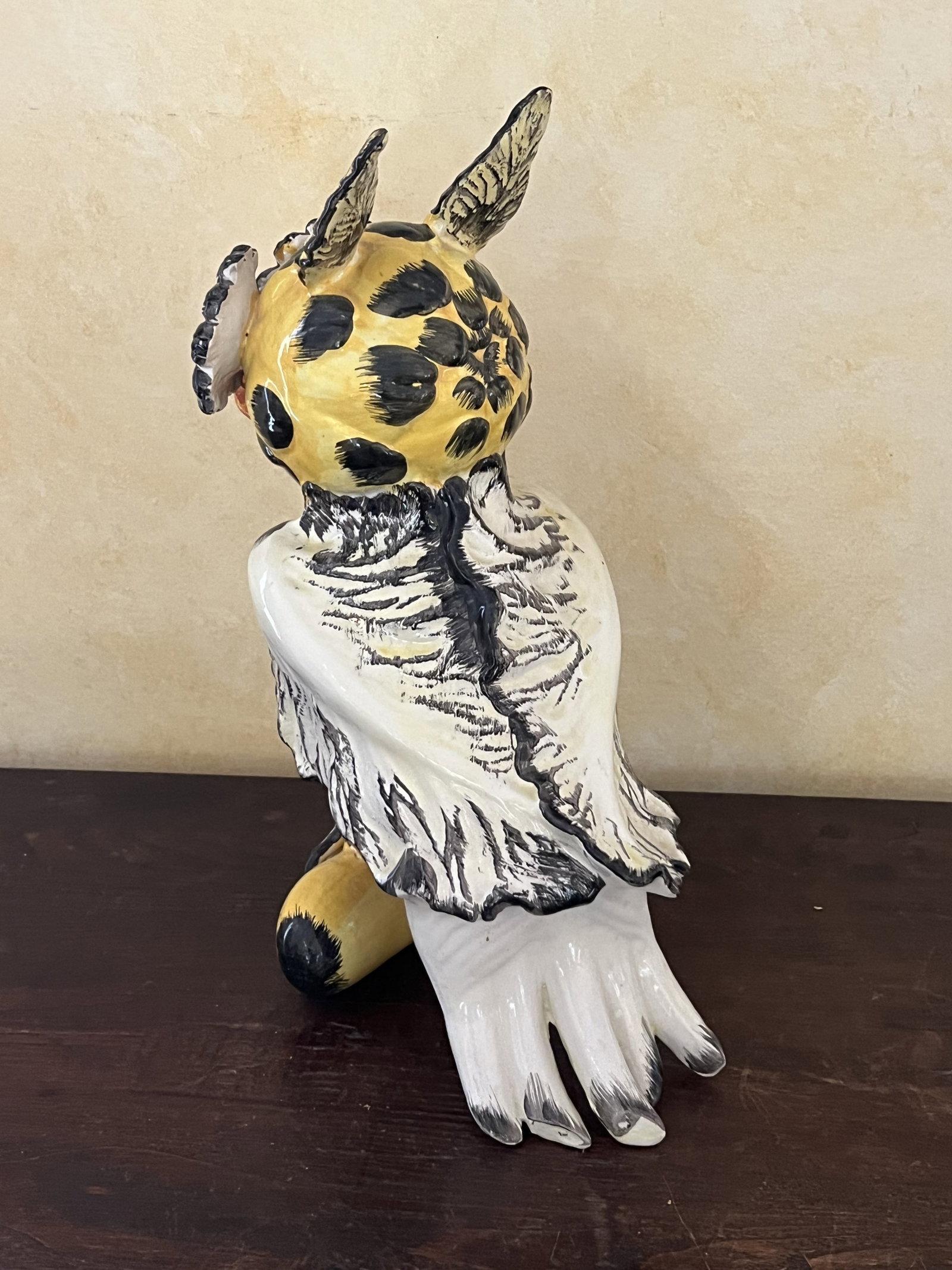 Vintage Italian Pottery Owl - 4