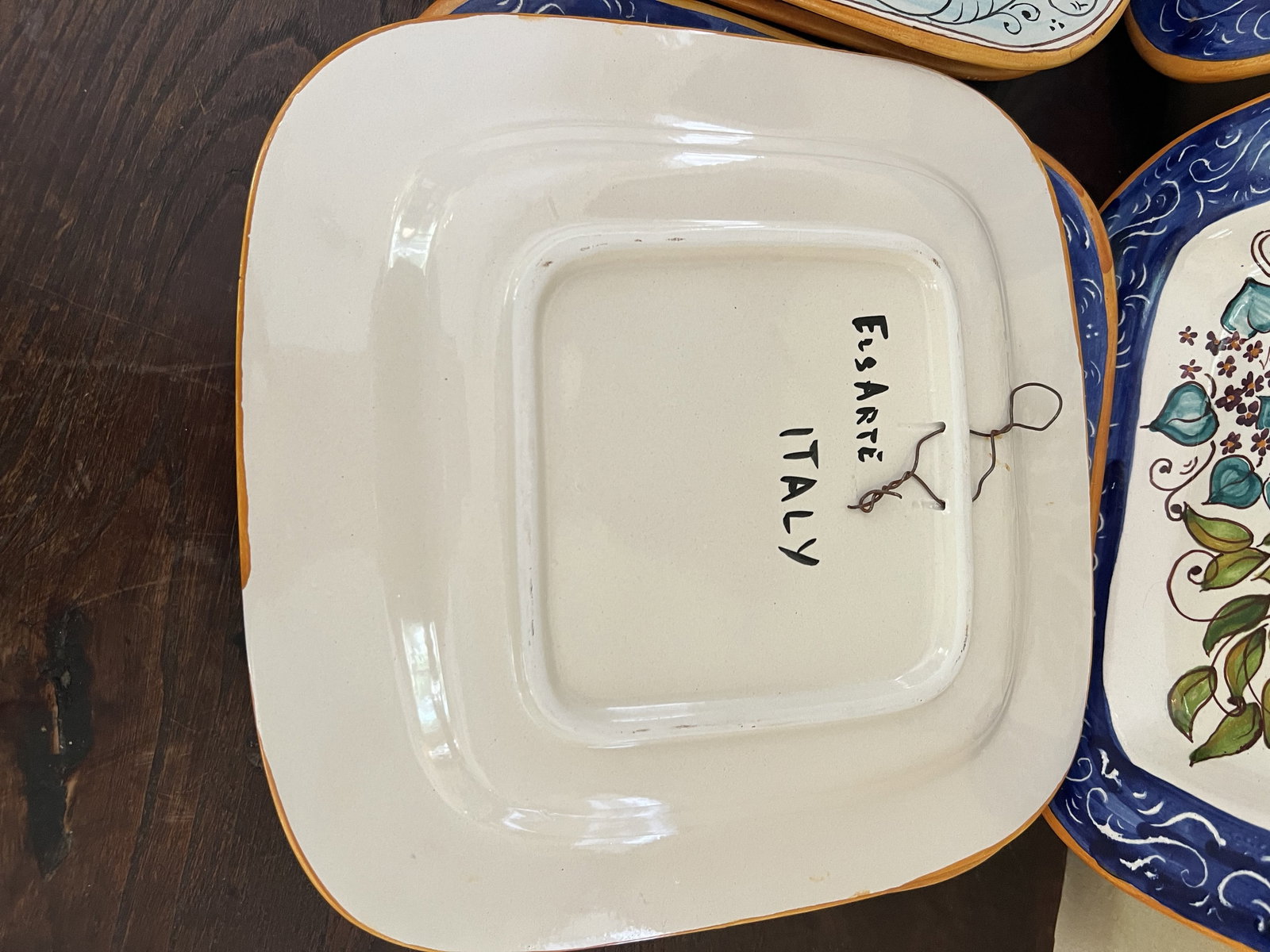 (10) Italian Hand Painted Square Plates - 5