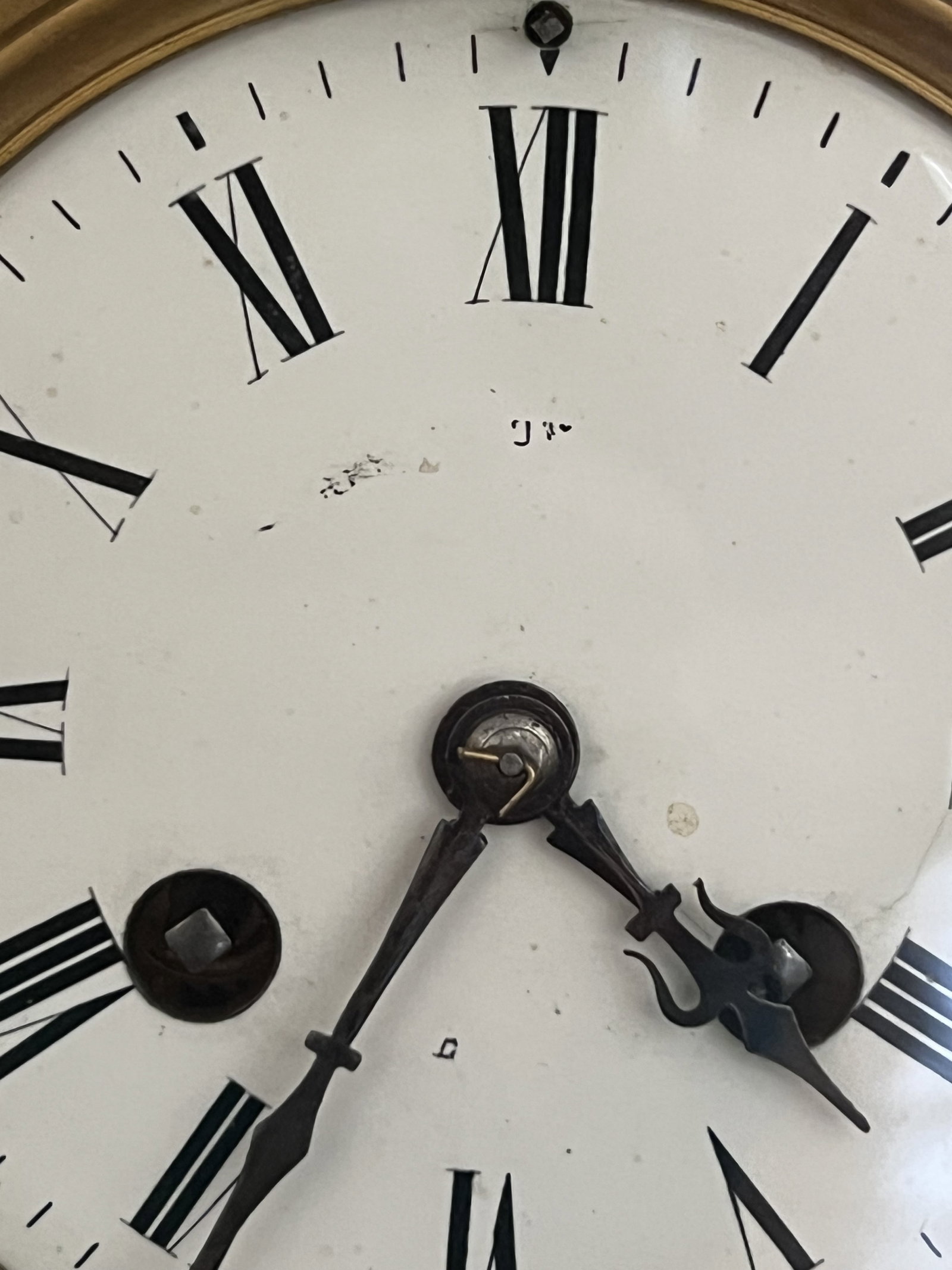 Antique Brass Case Clock - 2