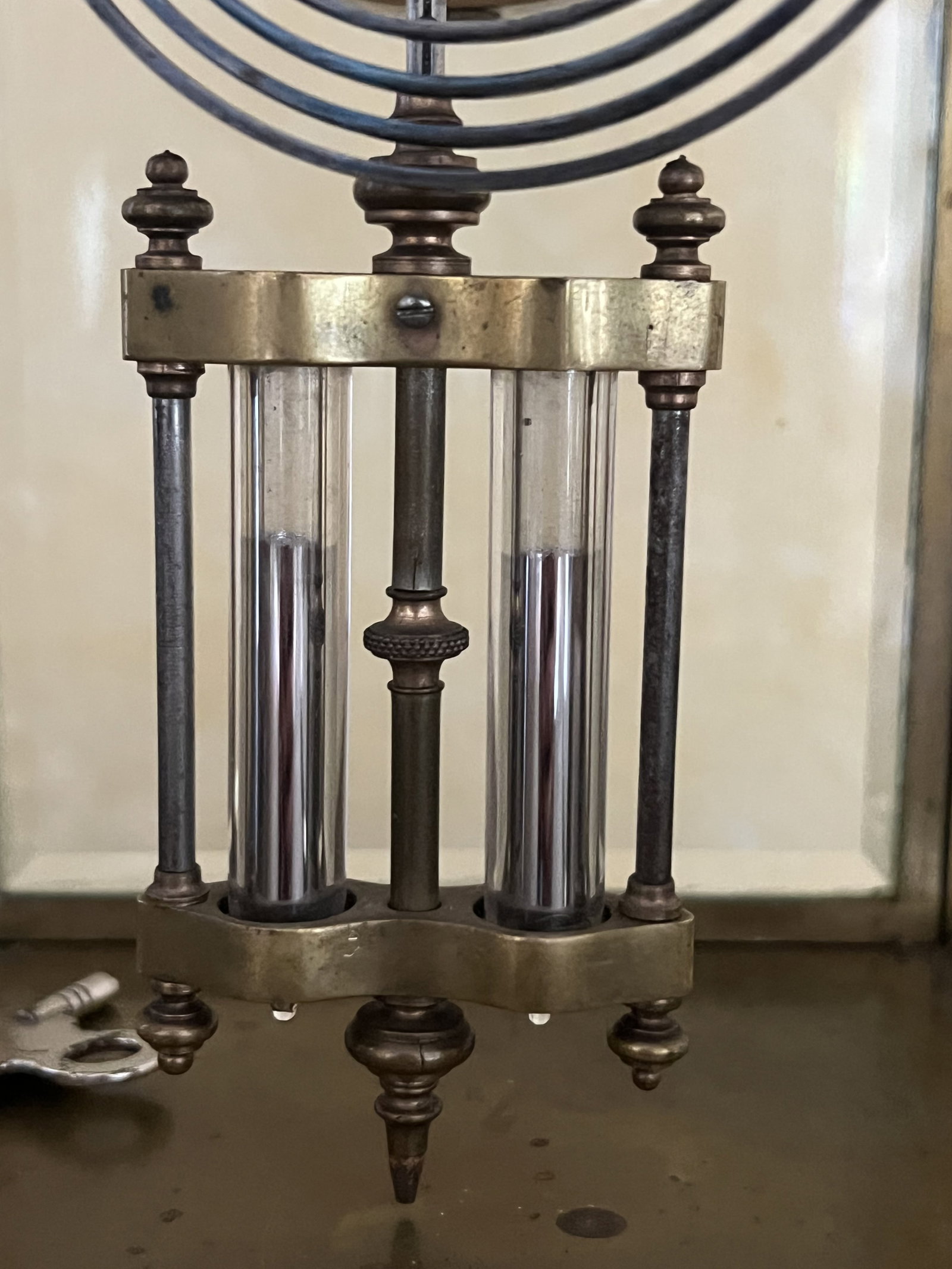 Antique Brass Case Clock - 5