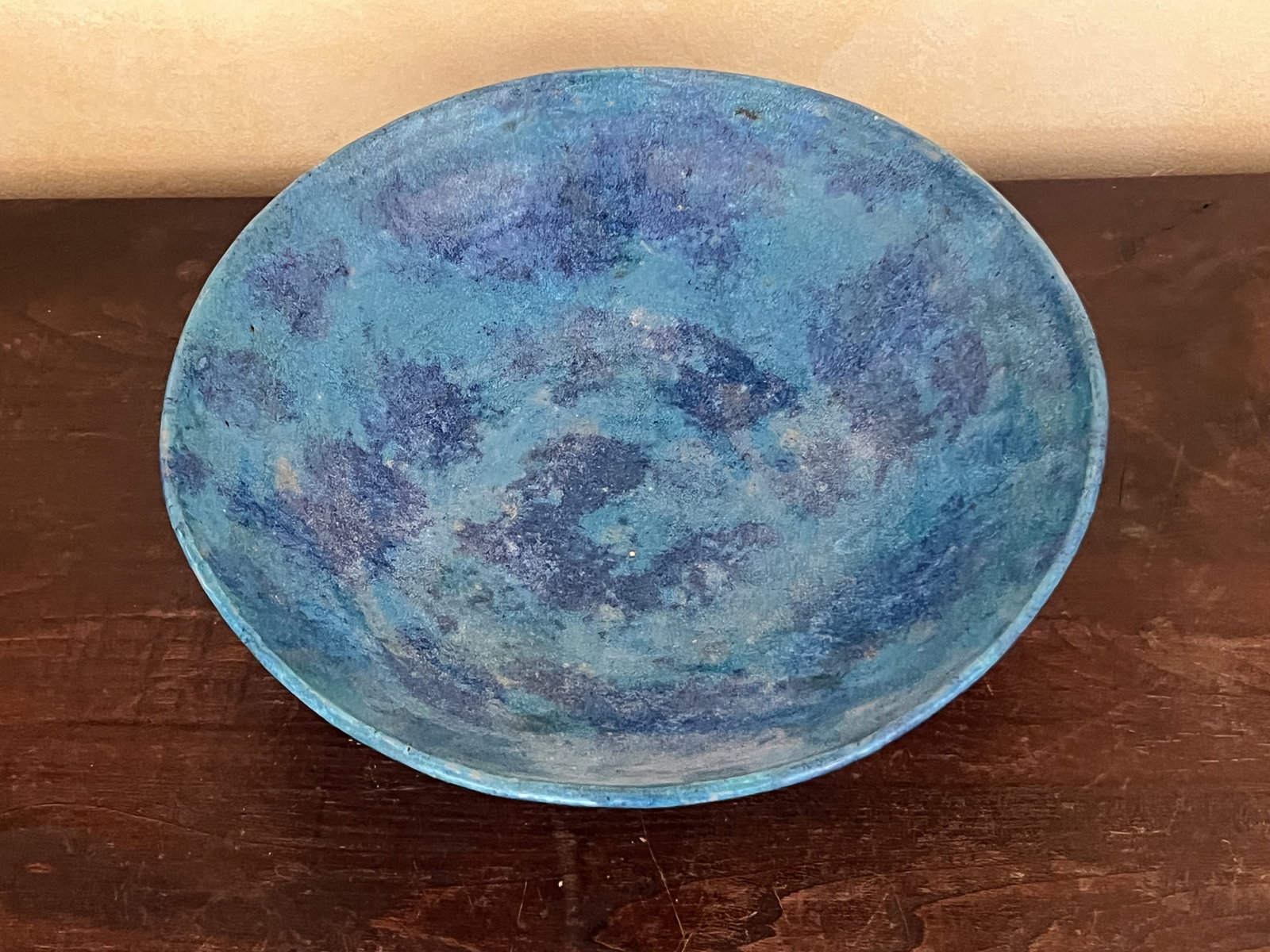 Turquoise Blue Pottery Bowl Austria - 3