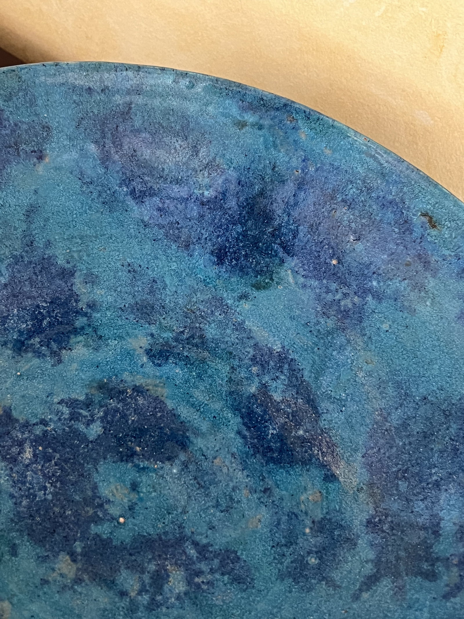 Turquoise Blue Pottery Bowl Austria - 4