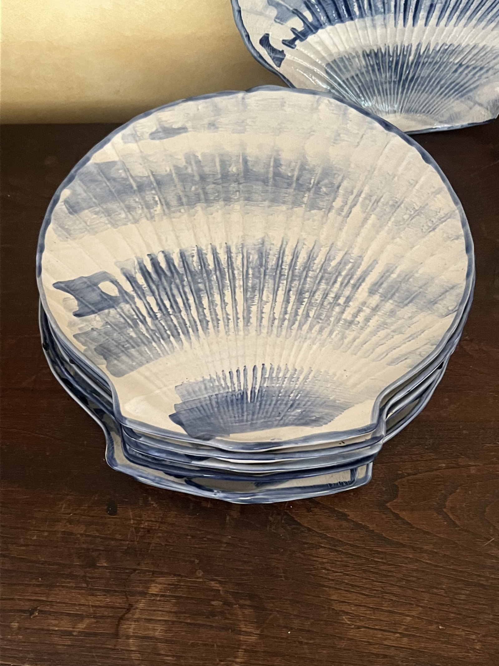 Louisville Stoneware Kentucky Made Shell Plates - 2