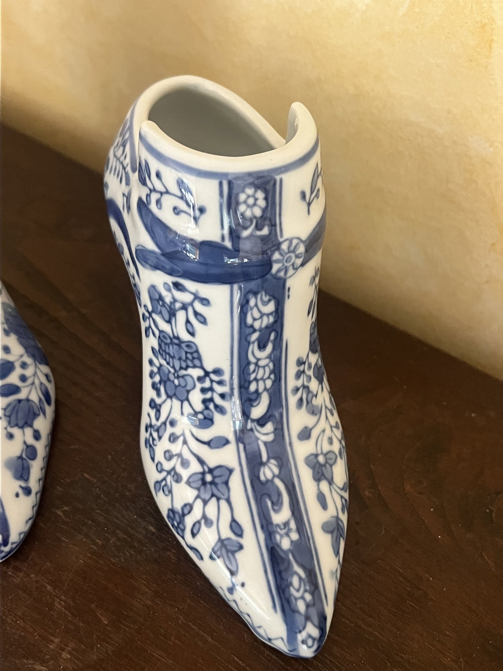 Blue and White Porcelain Shoes - 2