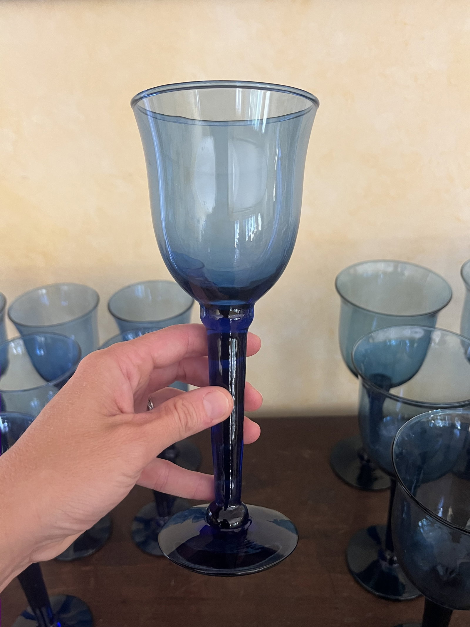 Cobalt Blue Wine Glasses - 4