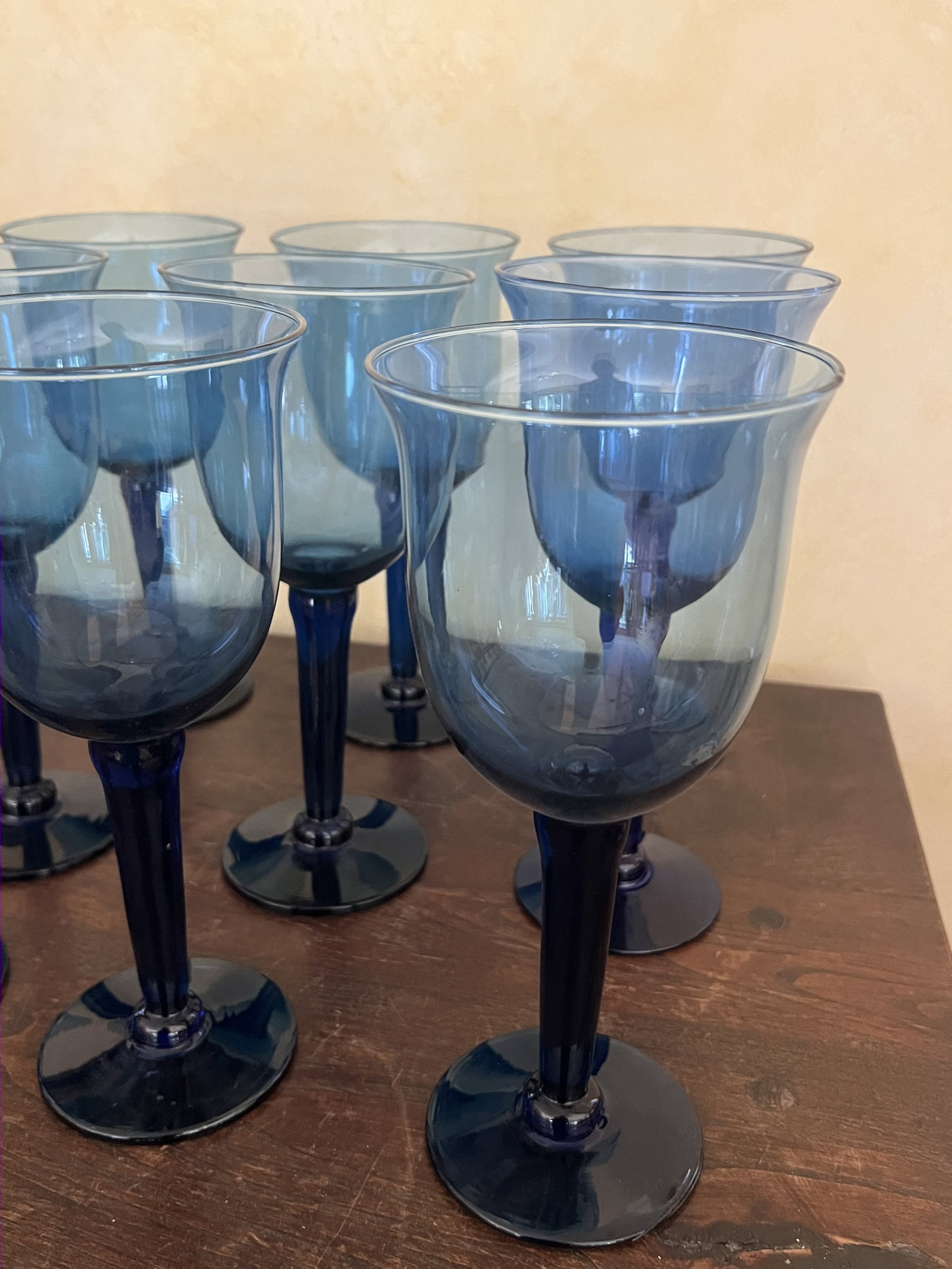 Cobalt Blue Wine Glasses - 5