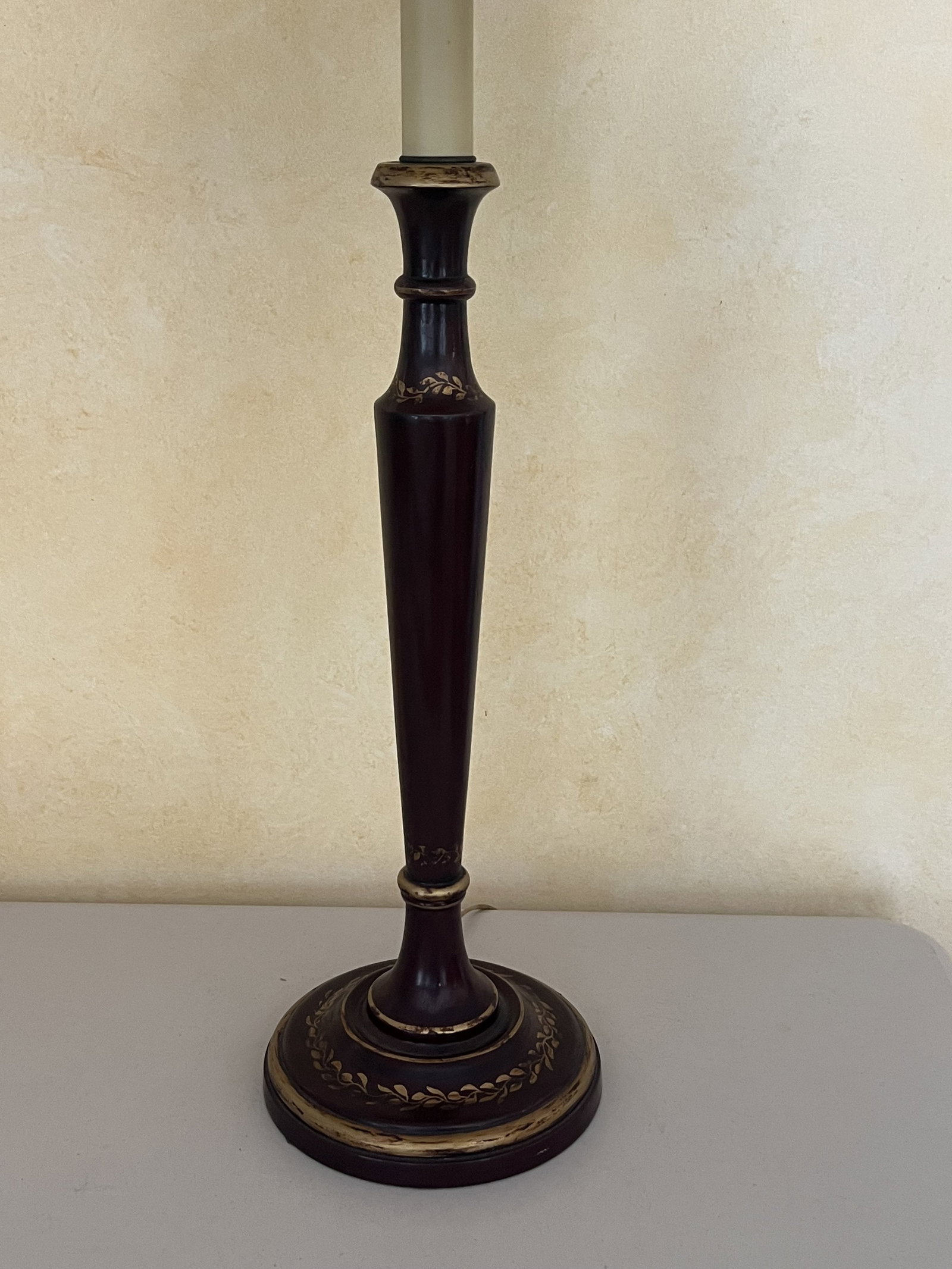 Red Tole Table Lamp - 2