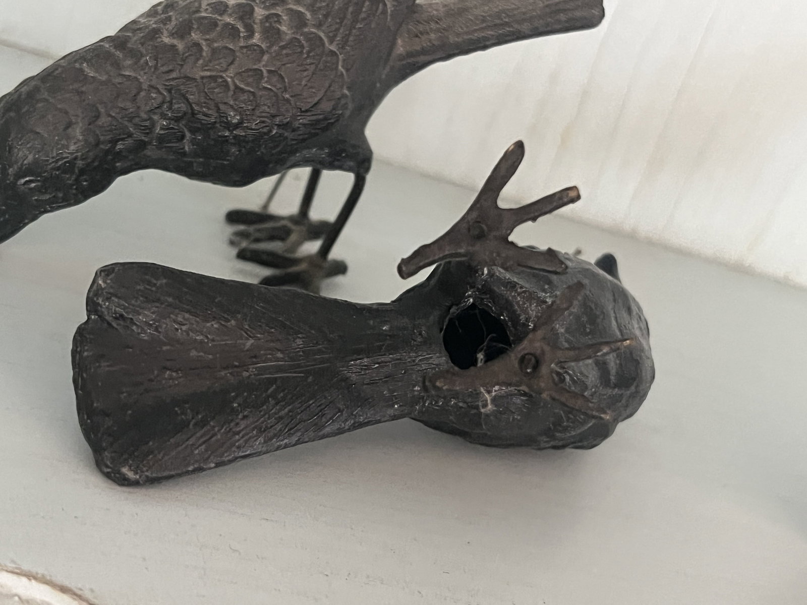 (4) Vintage Cast Iron Birds - 5