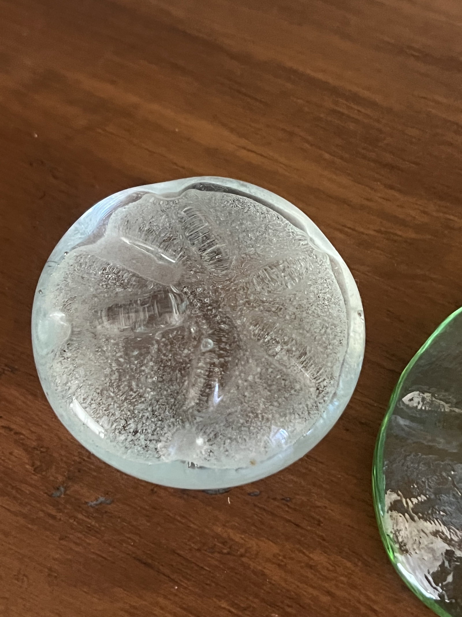 (2) Art Glass Sand Dollars - 2