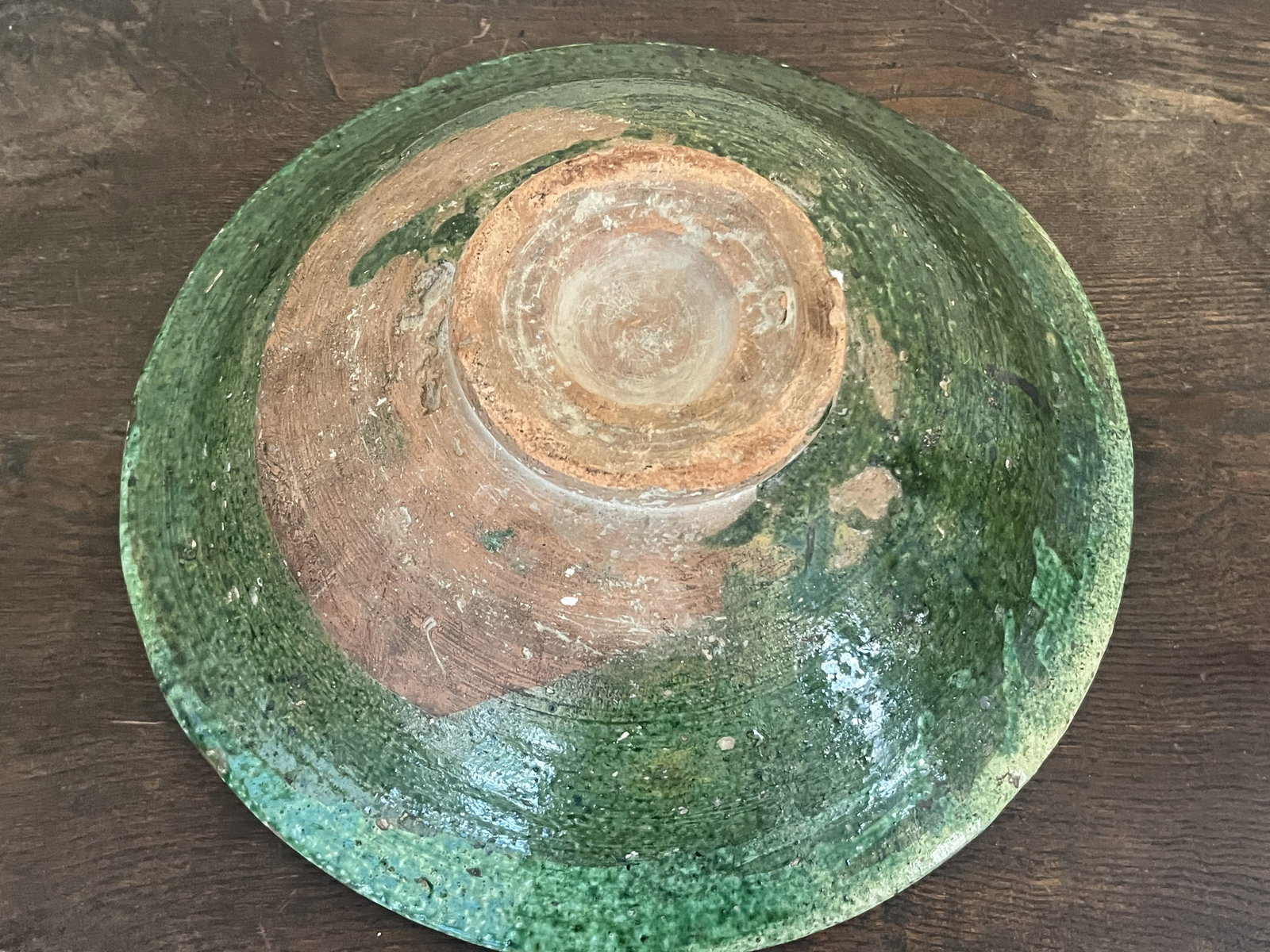Antique Earthenware Glazed Bowl - 5