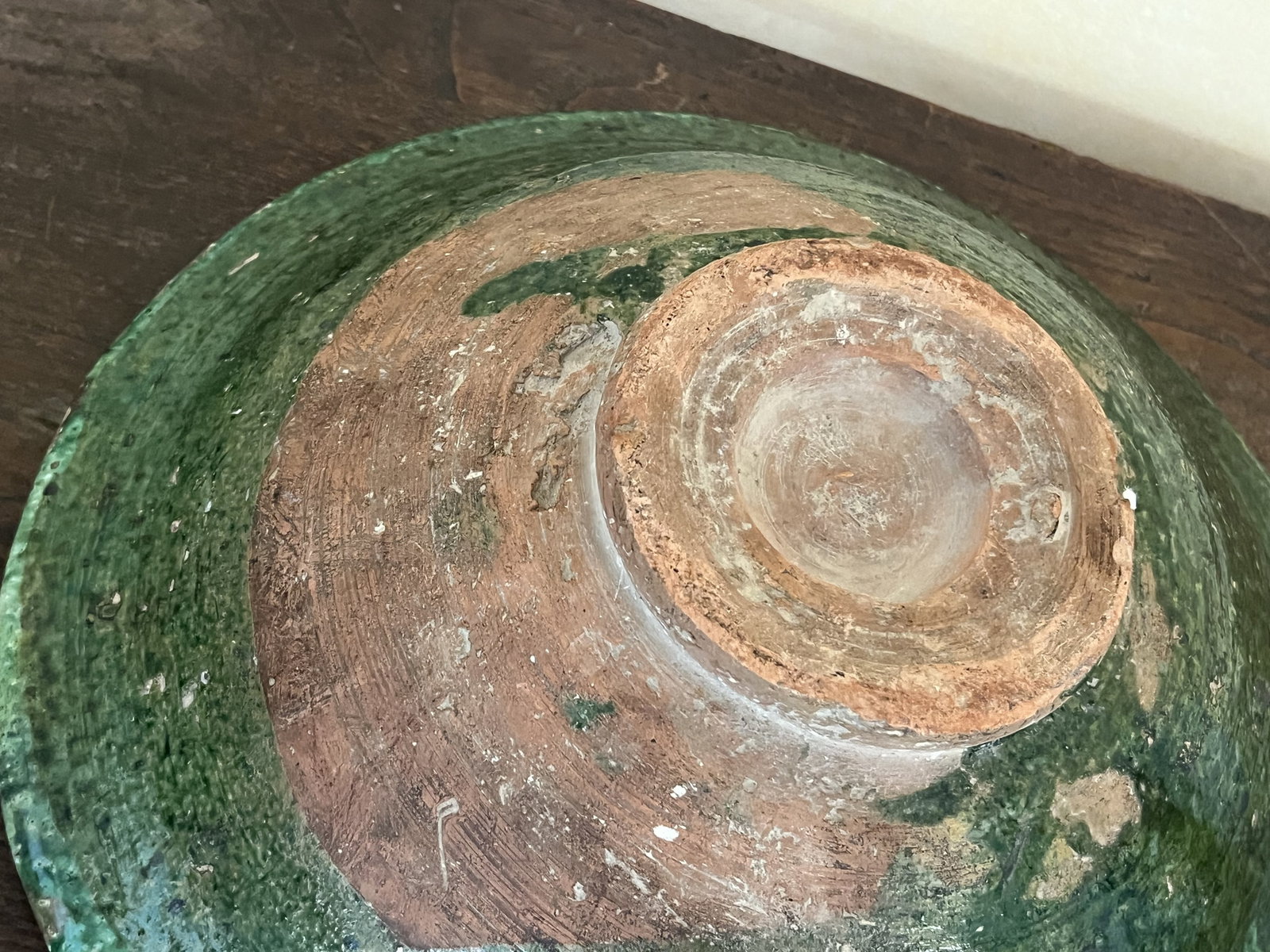 Antique Earthenware Glazed Bowl - 6