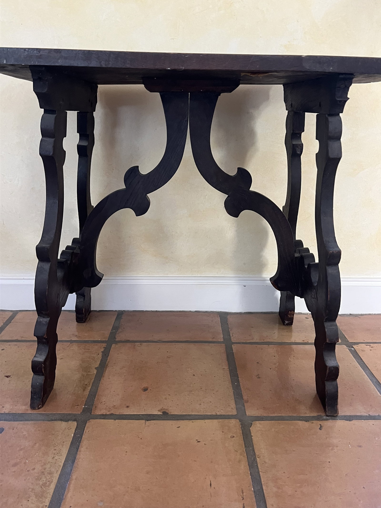 Antique Italian Style Wood Table - 2