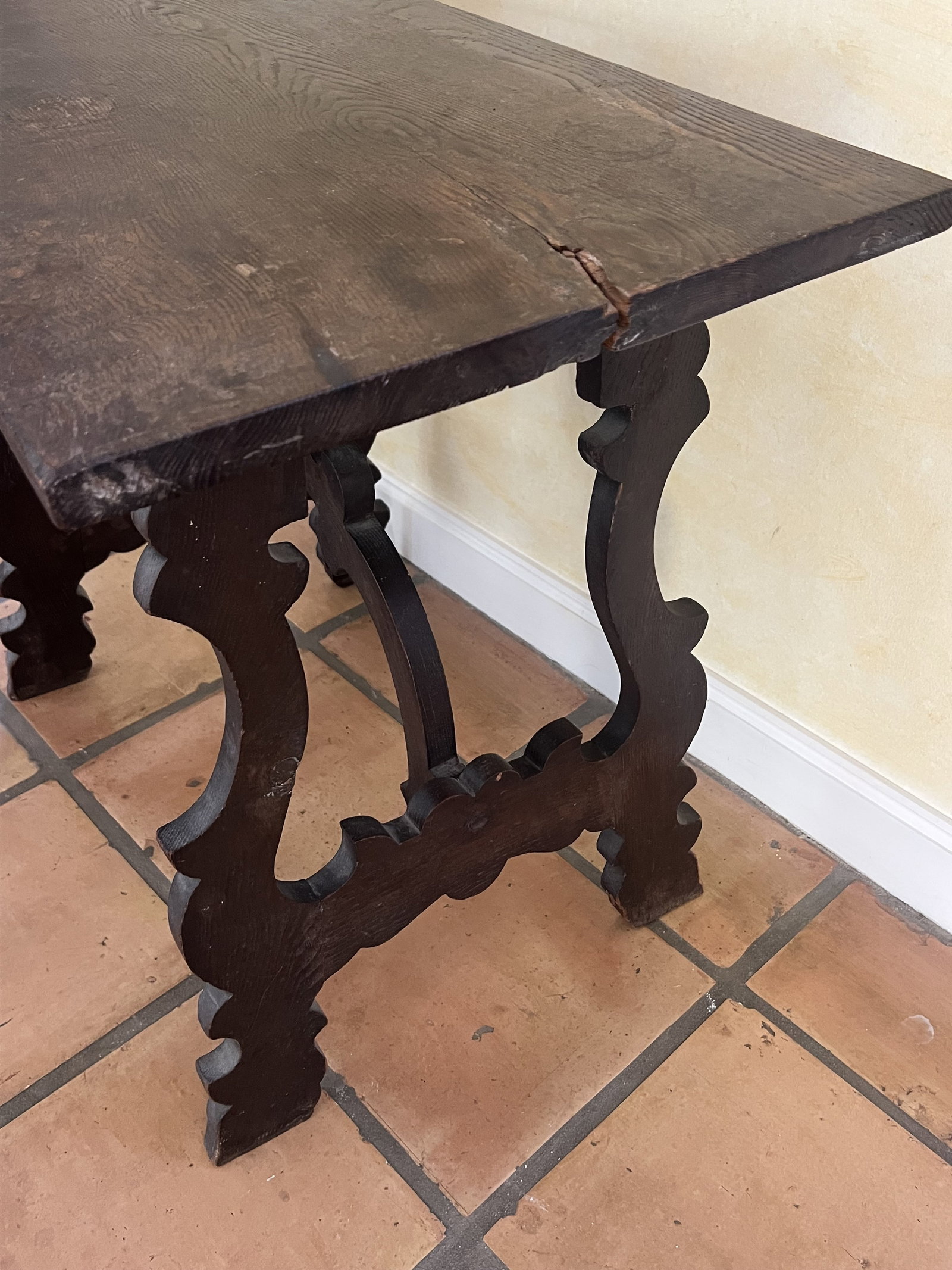 Antique Italian Style Wood Table - 3
