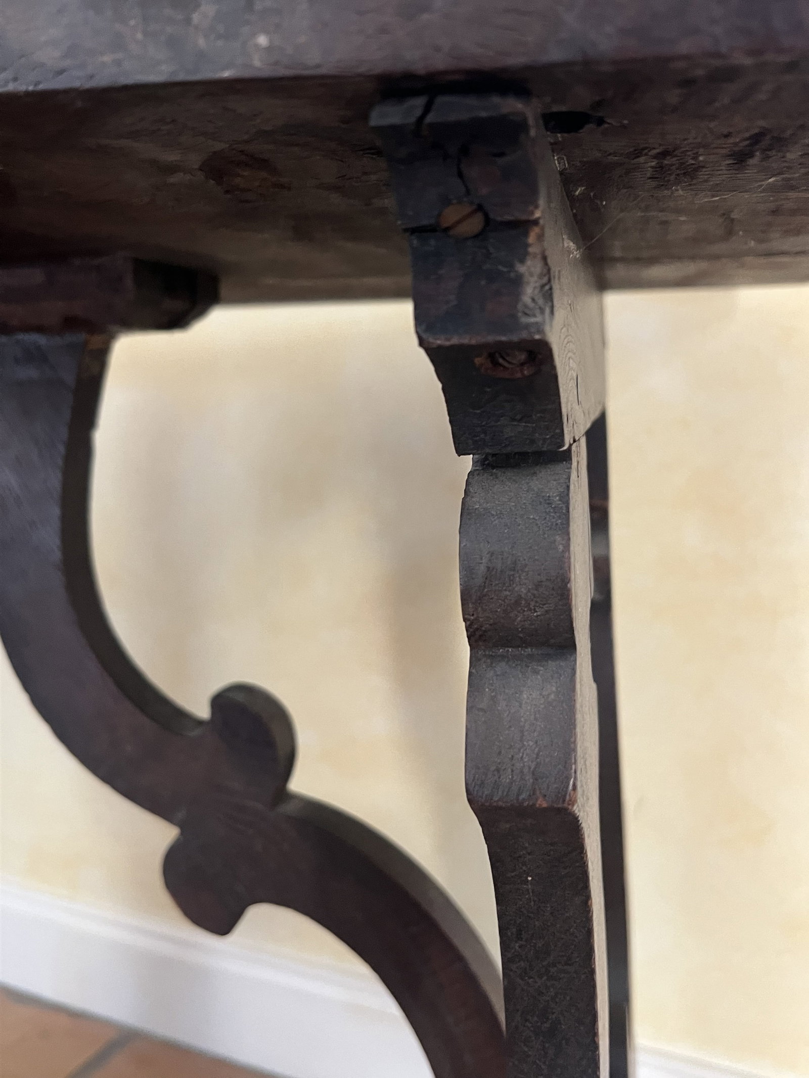 Antique Italian Style Wood Table - 6