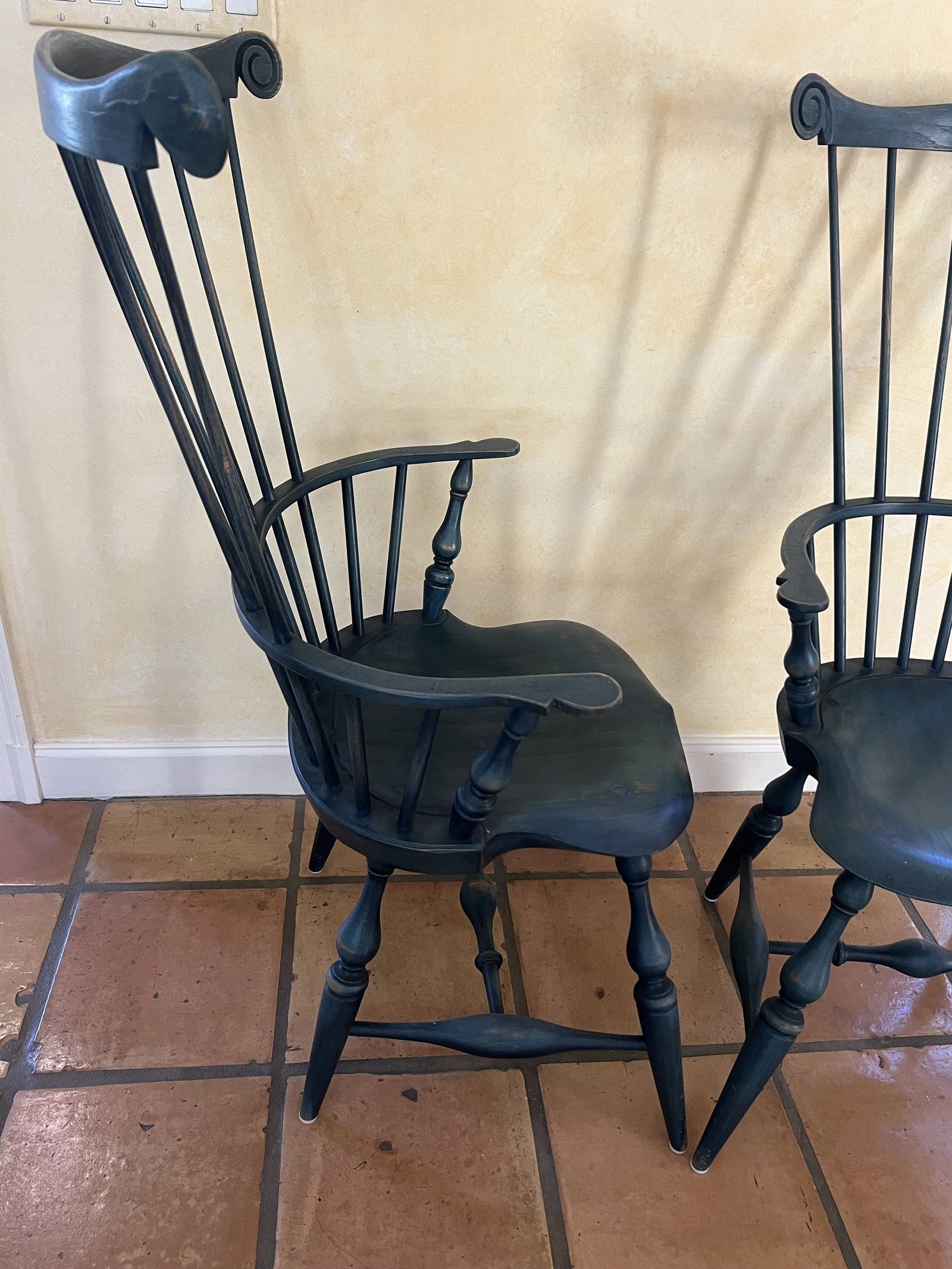 Pair of Warren Chair Works Windsor Comb Back Chairs - 6