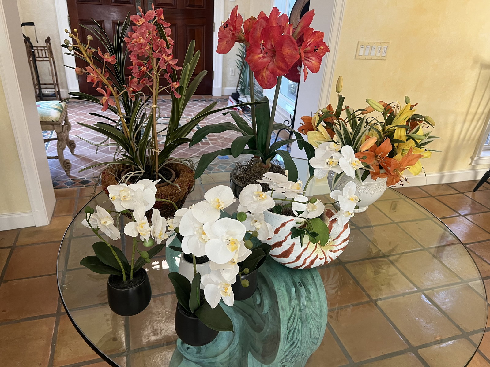 Artificial Faux Flower Centerpieces (1 of 11)