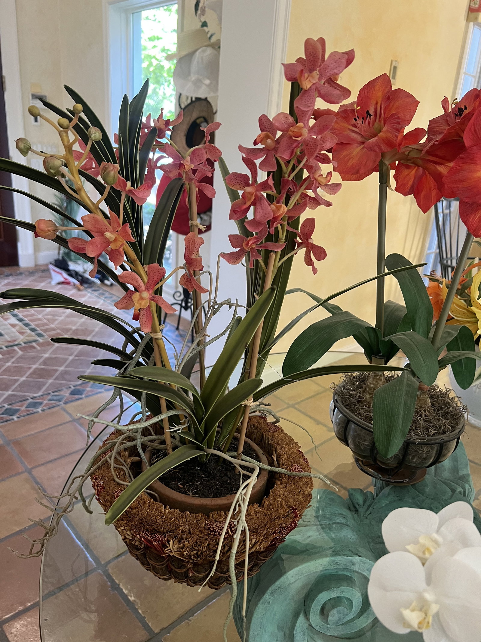 Artificial Faux Flower Centerpieces - 4