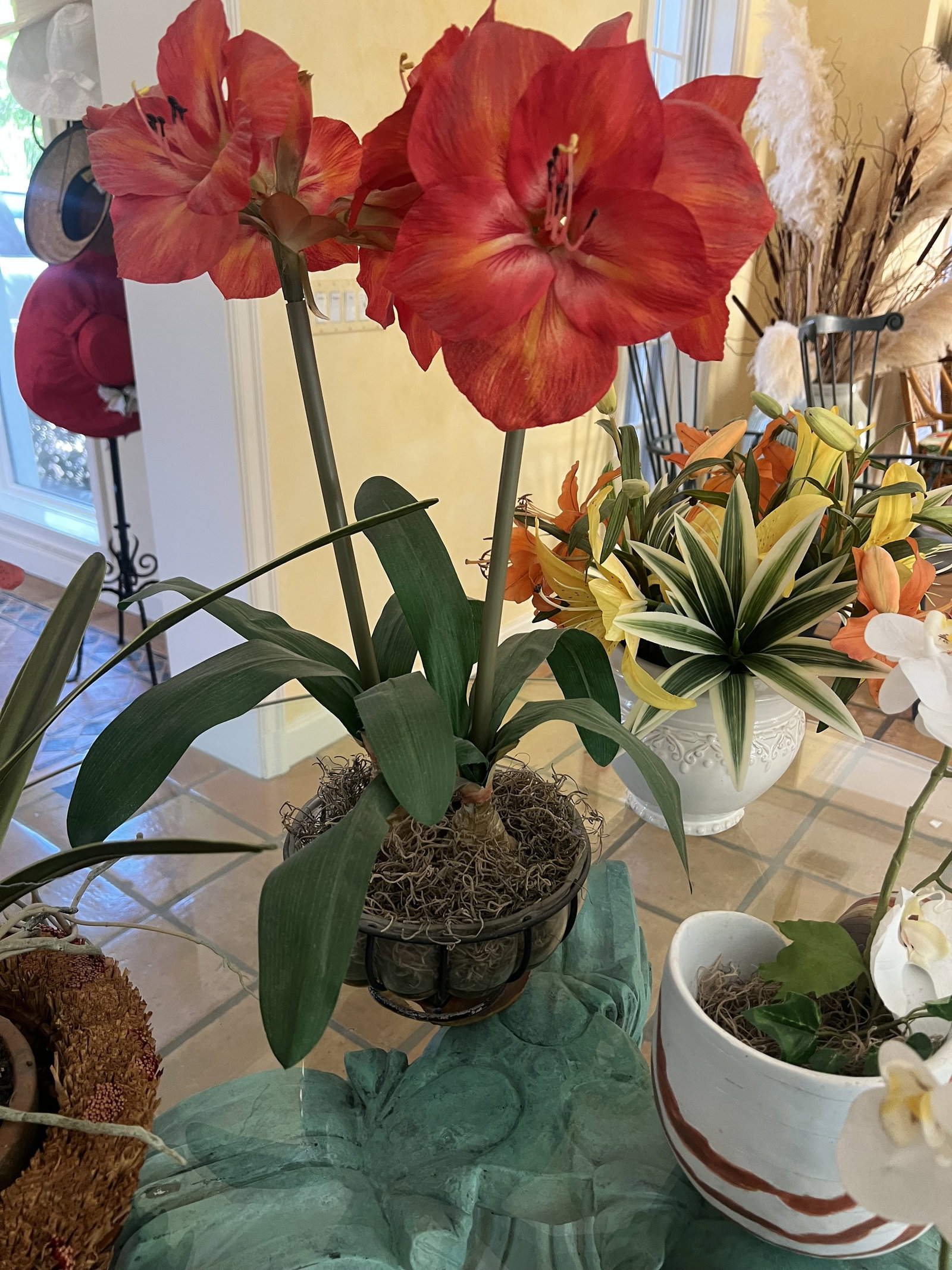 Artificial Faux Flower Centerpieces - 5
