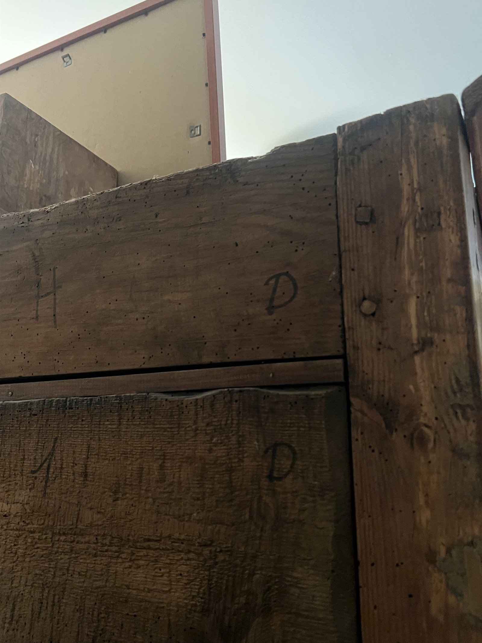 Antique Oak Armoire - 10